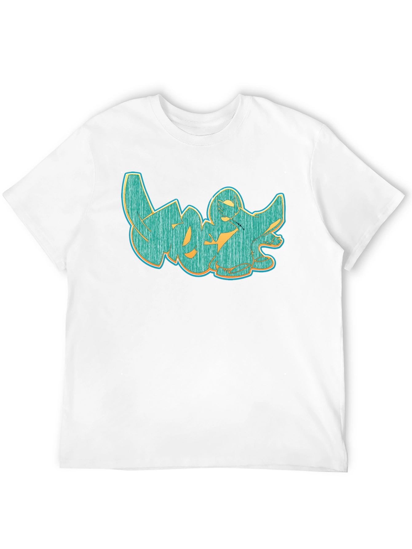 Graffiti Style Graphic Tee - Cool Casual Black T-Shirt