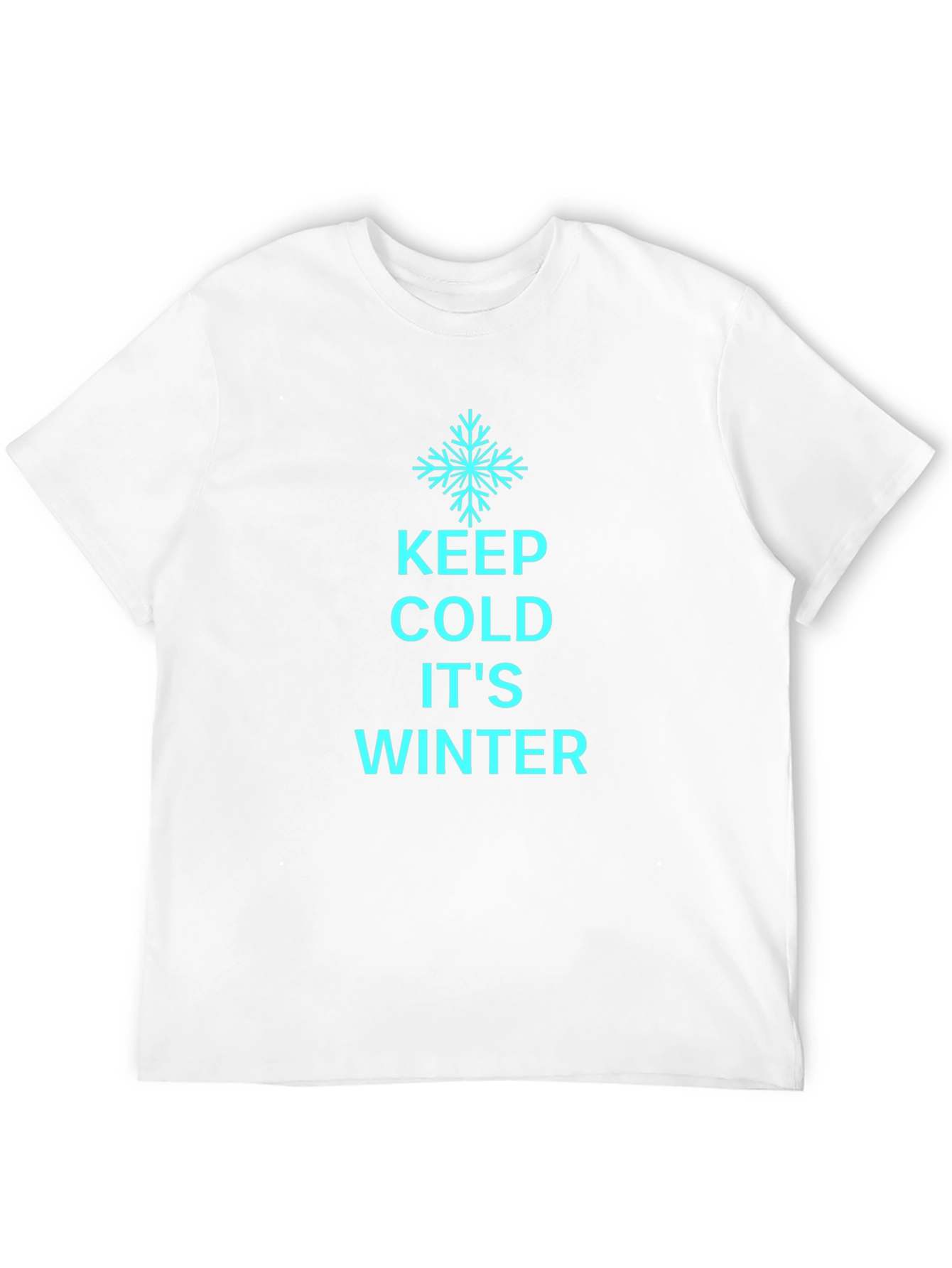 Keep Cold Its Winter Black T-Shirt