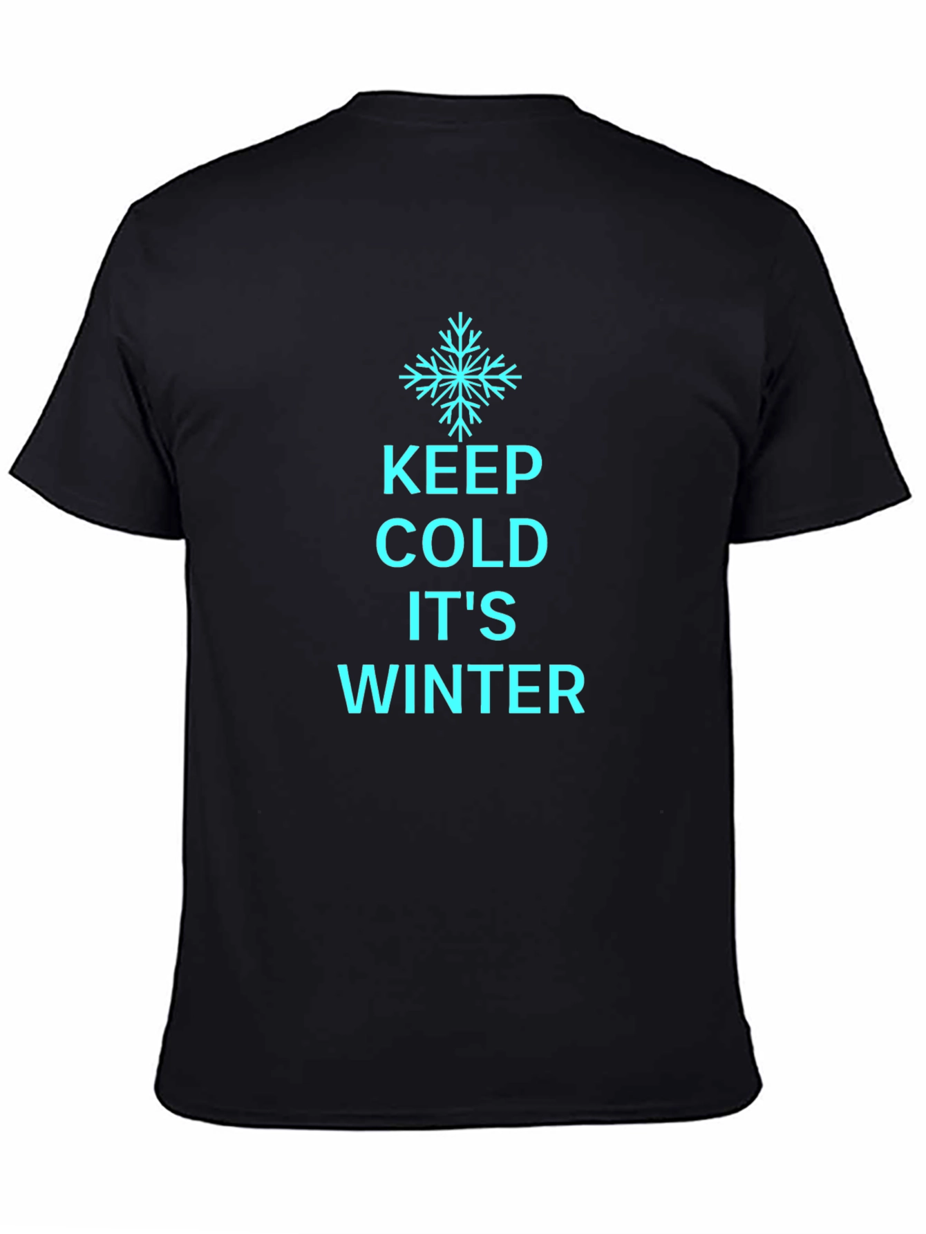 Keep Cold Its Winter Black T-Shirt