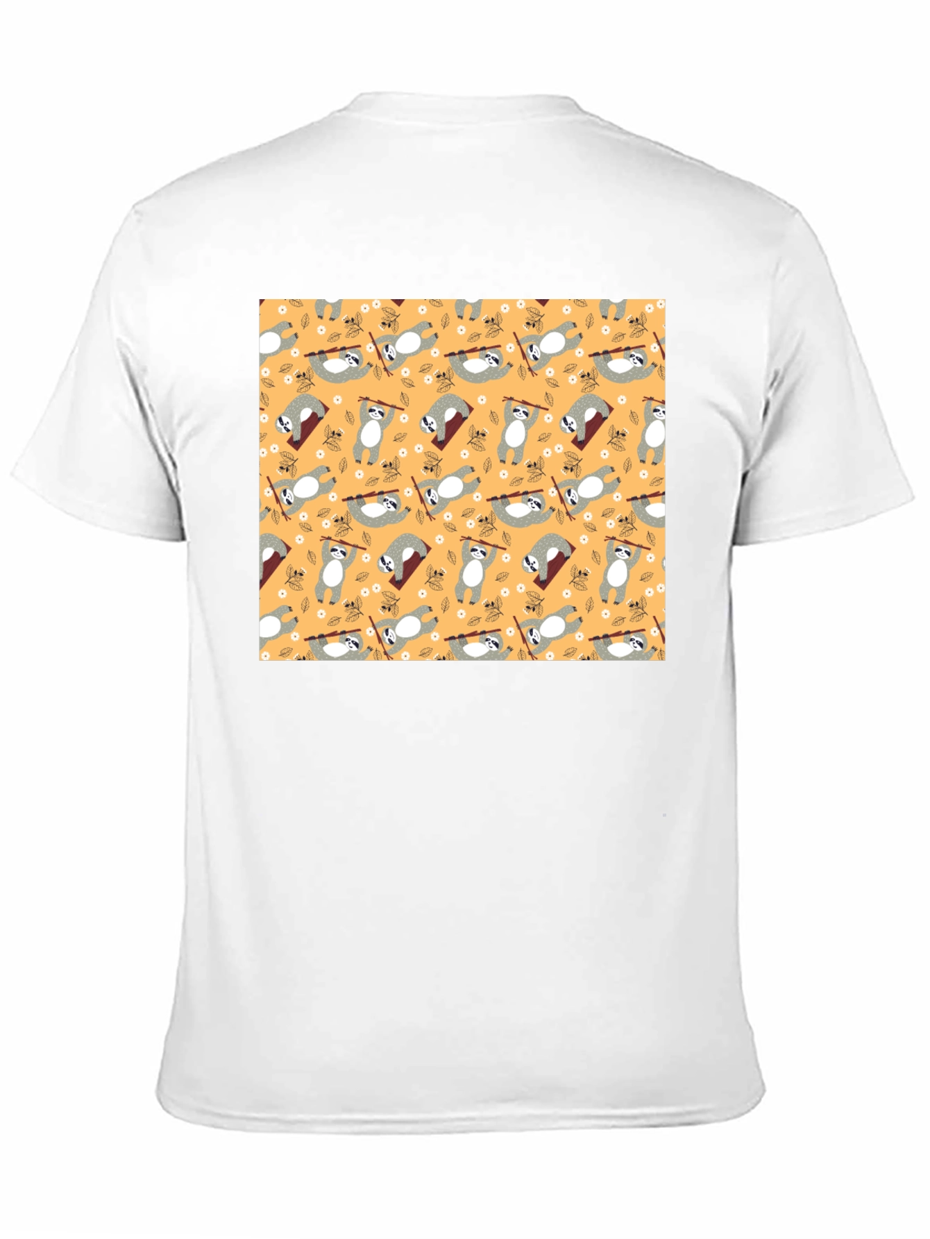 Fun Sloth Pattern T-Shirt