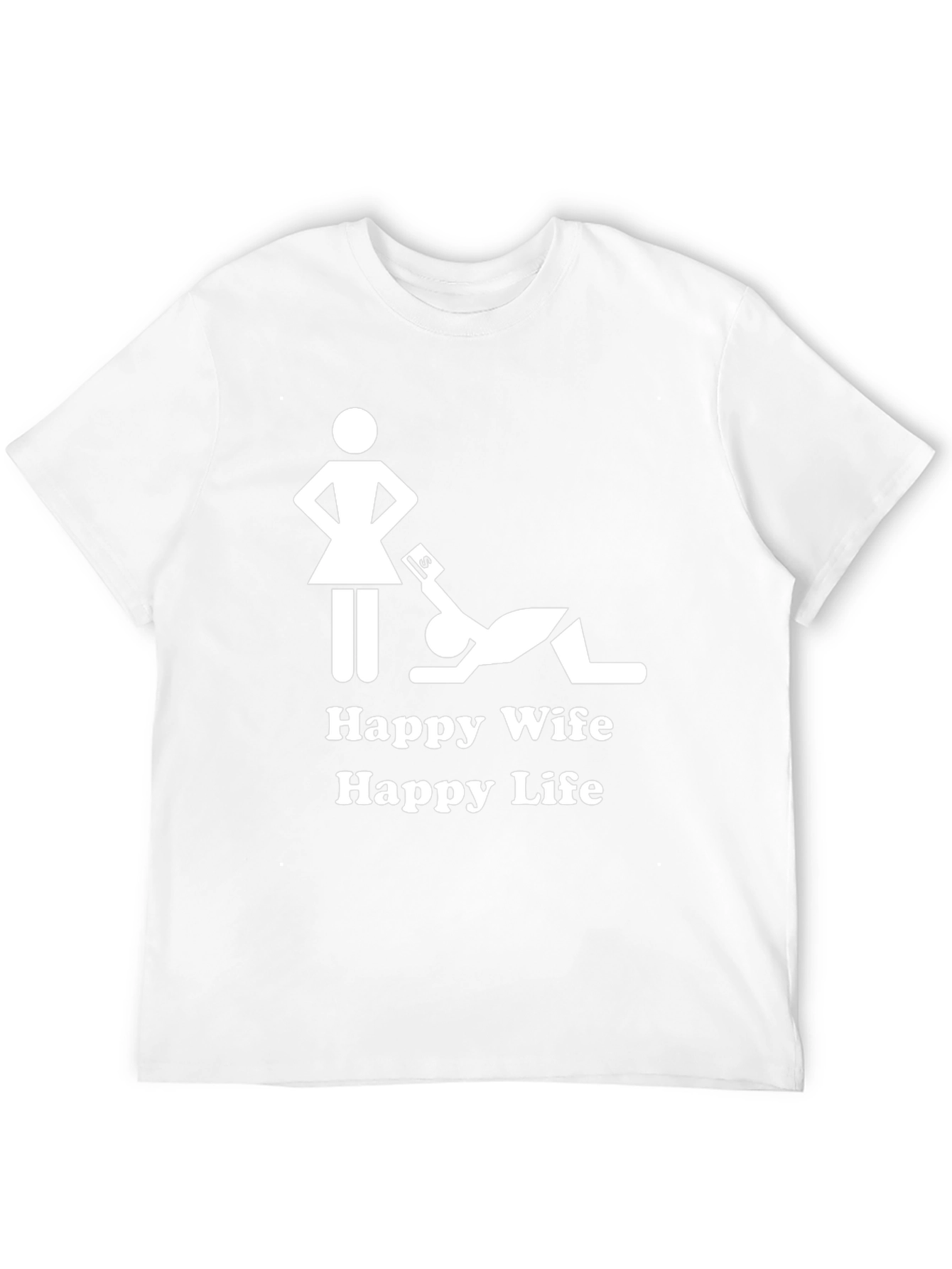 Happy Wife Happy Life Black Graphic Tee
