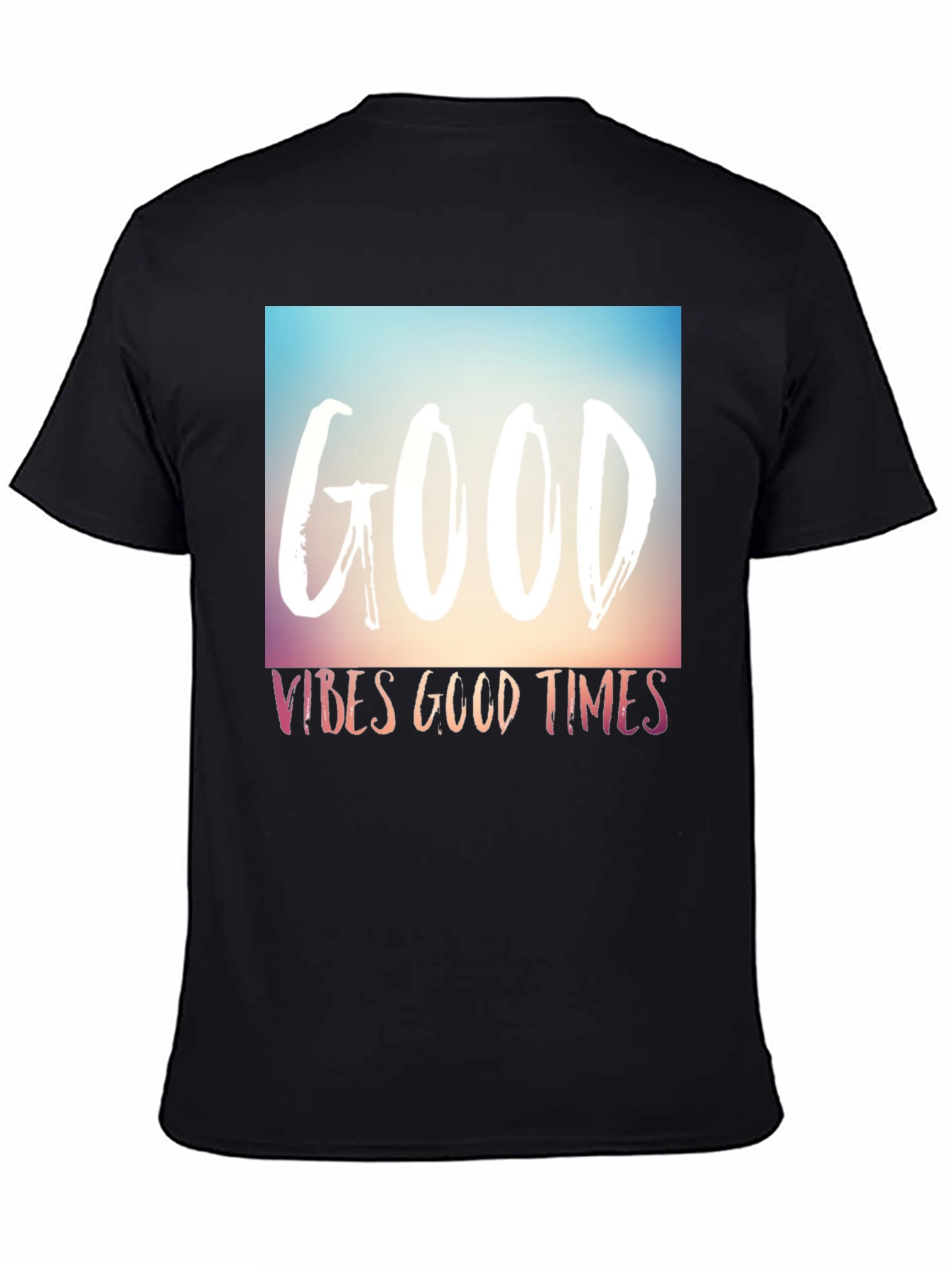 Good Vibes Good Times Graphic Tee - Black