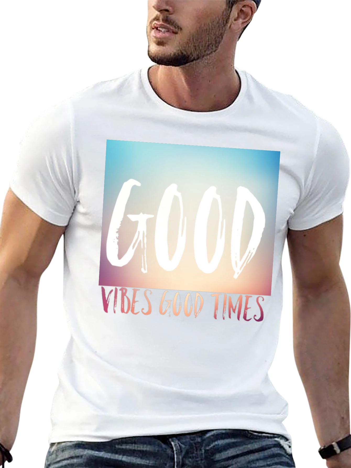 Good Vibes Good Times Graphic Tee - Black