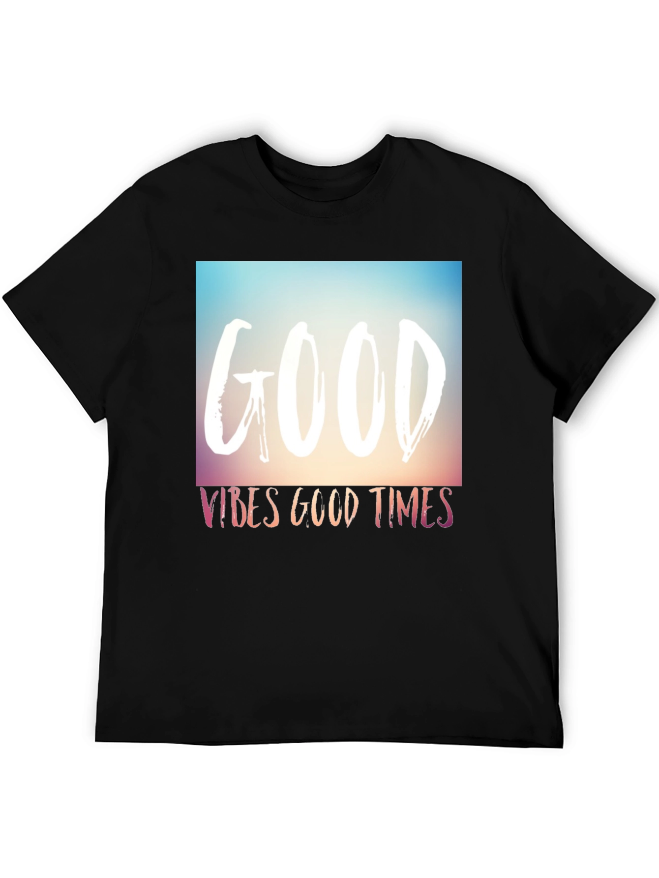 Good Vibes Good Times Graphic Tee - Black