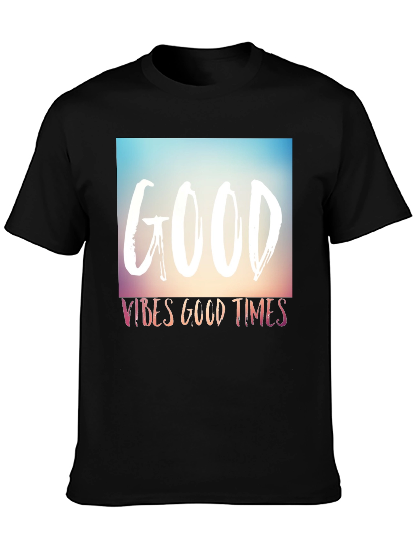 Good Vibes Good Times Graphic Tee - Black