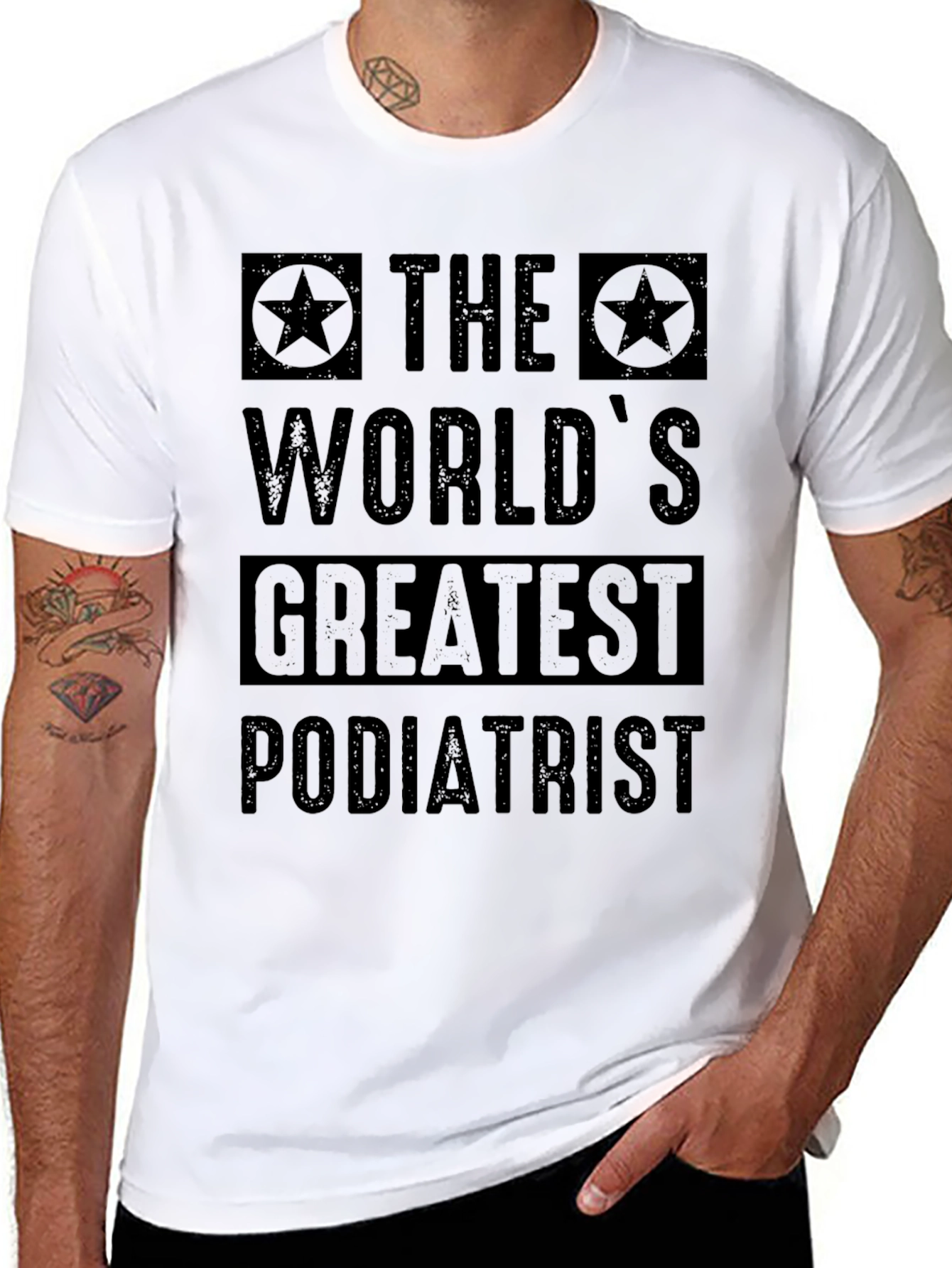 Worlds Greatest Podiatrist T-Shirt - Black