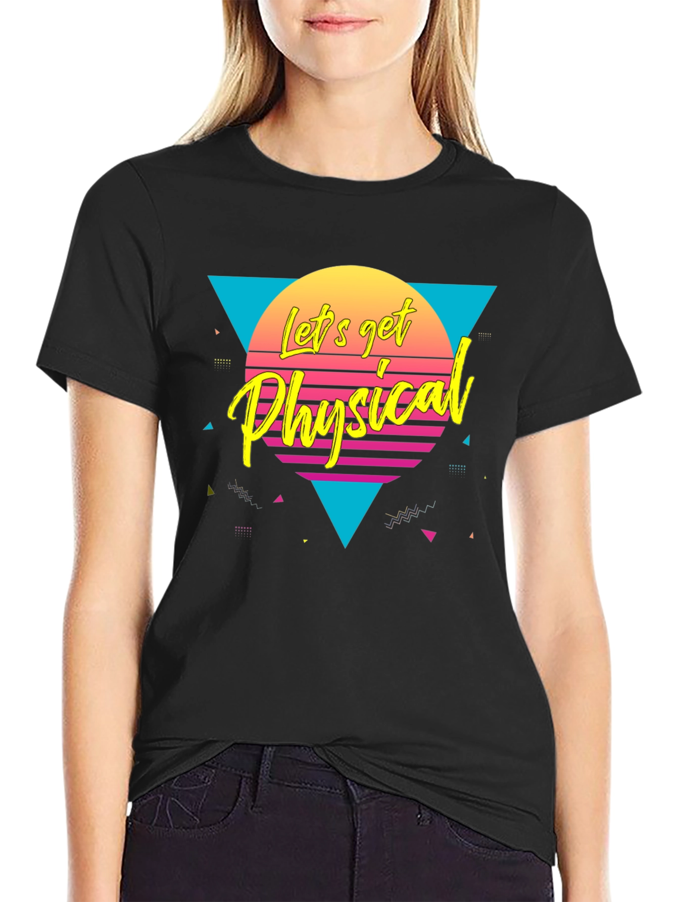 Retro Lets Get Physical Graphic Tee