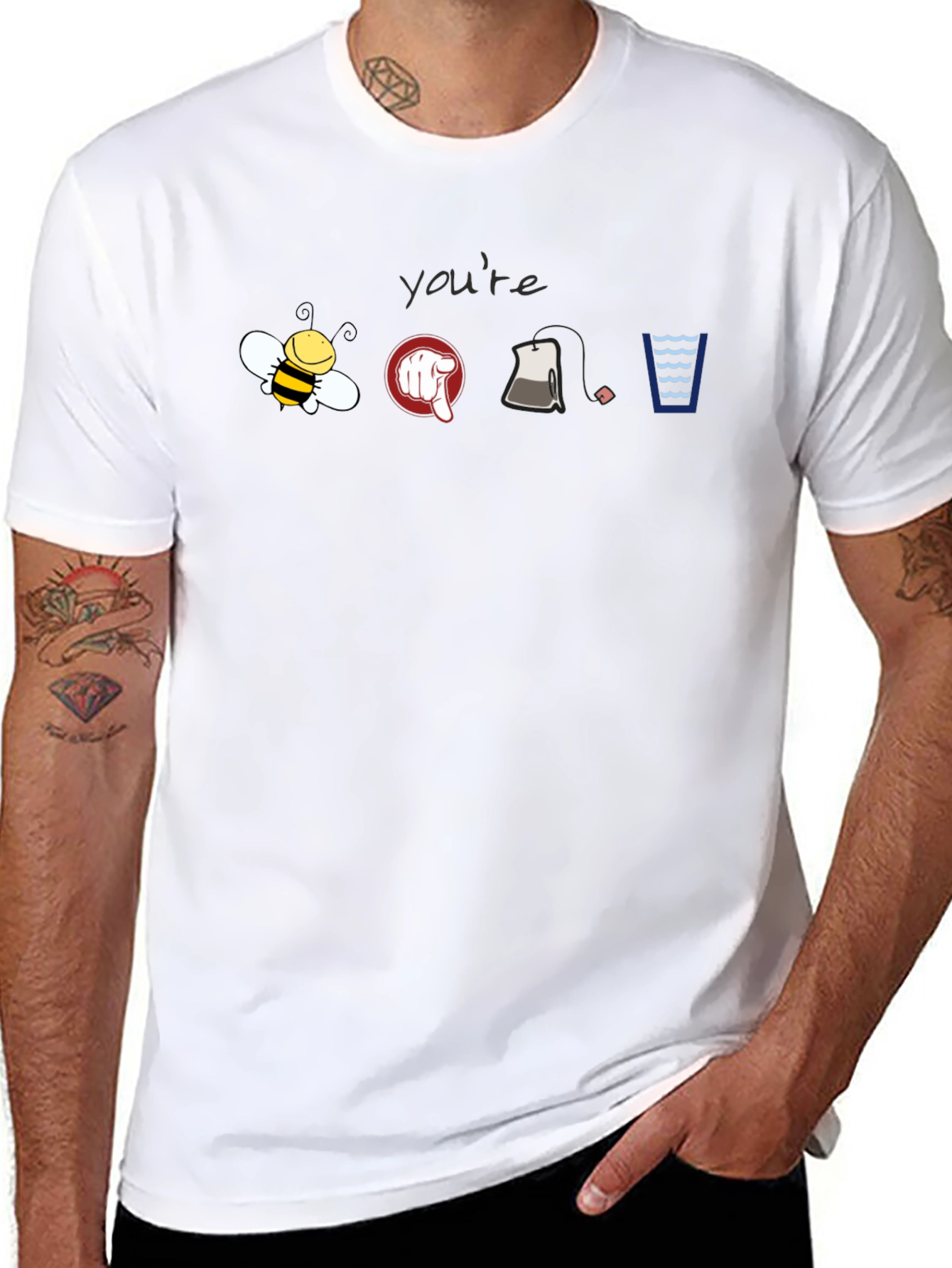 Youre Bee Point Tea Waves T-Shirt