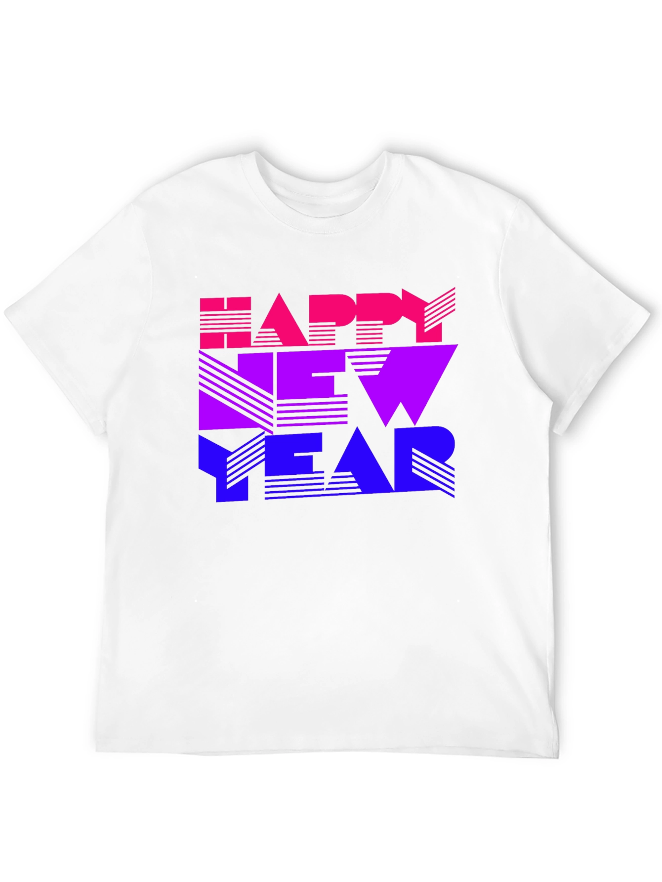 Happy New Year Gradient Graphic T-Shirt