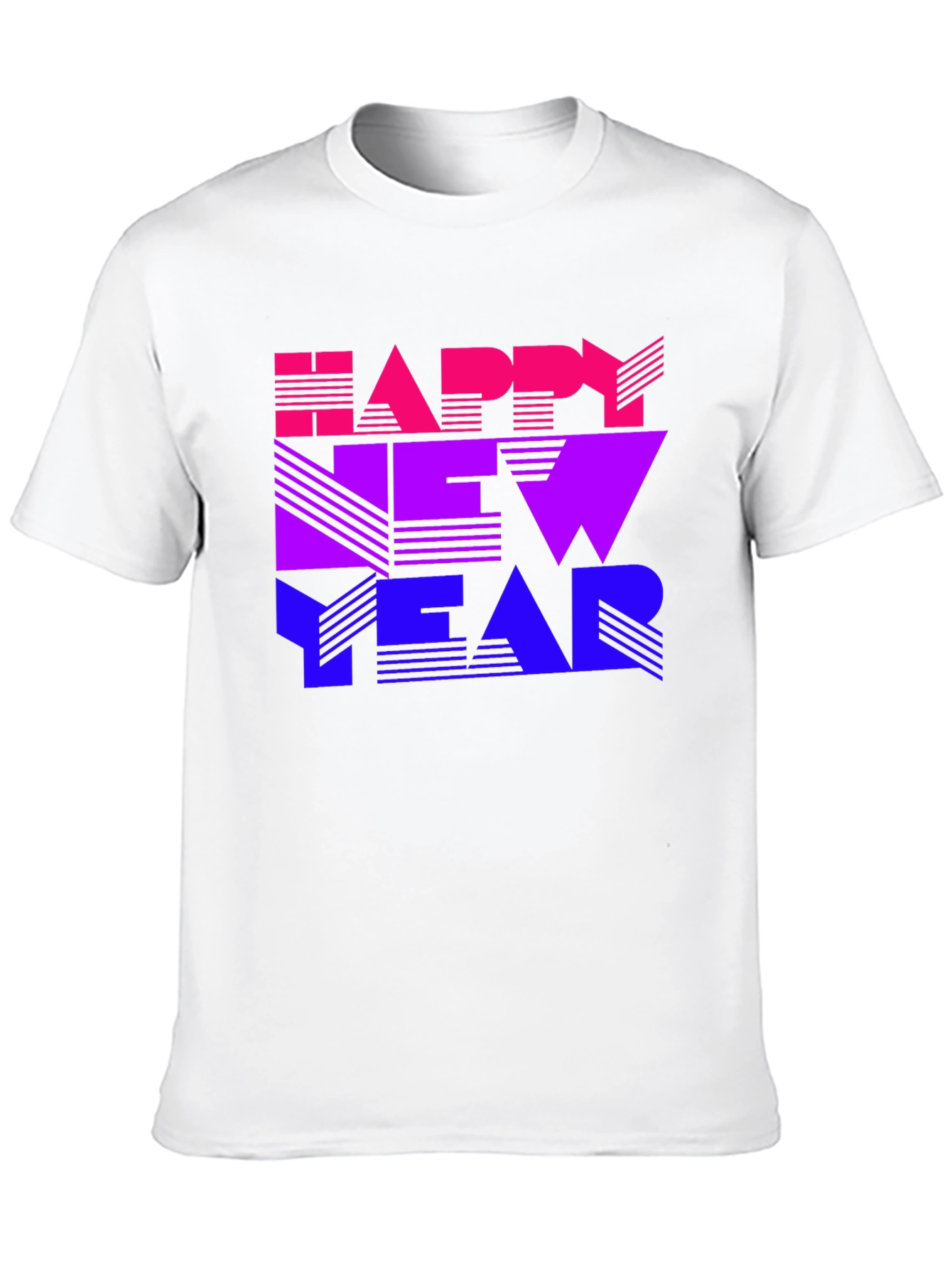 Happy New Year Gradient Graphic T-Shirt