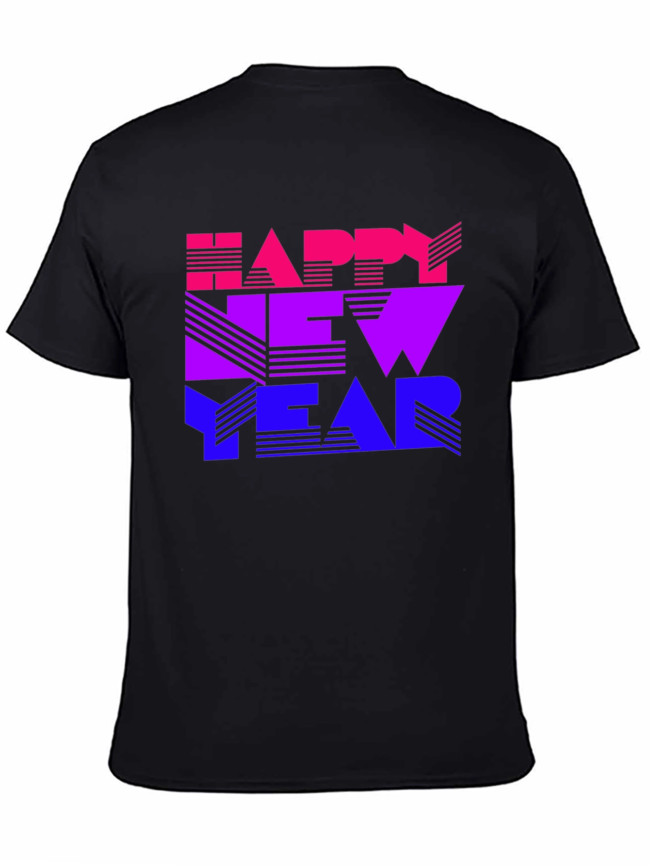 Happy New Year Gradient Graphic T-Shirt