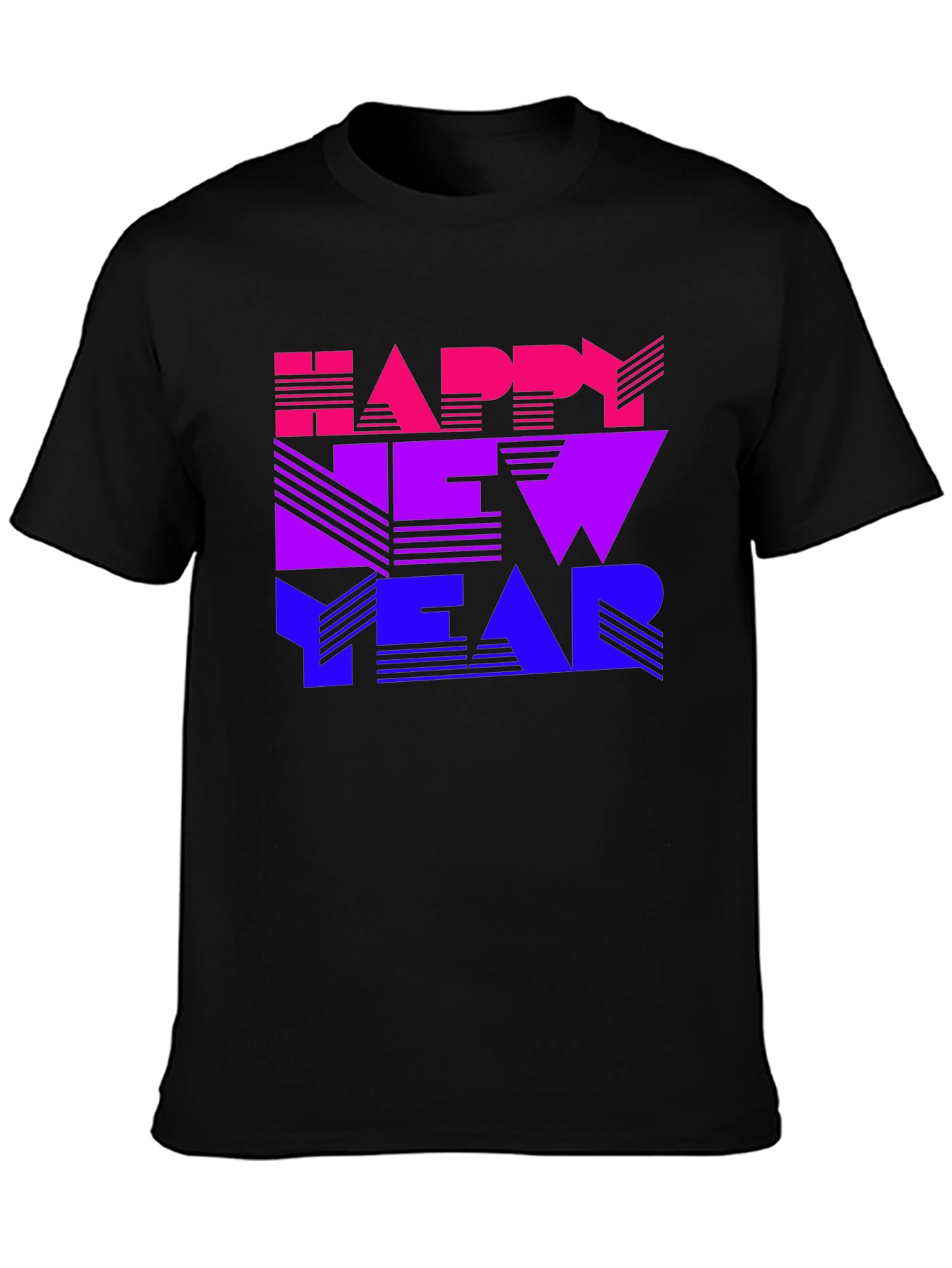 Happy New Year Gradient Graphic T-Shirt