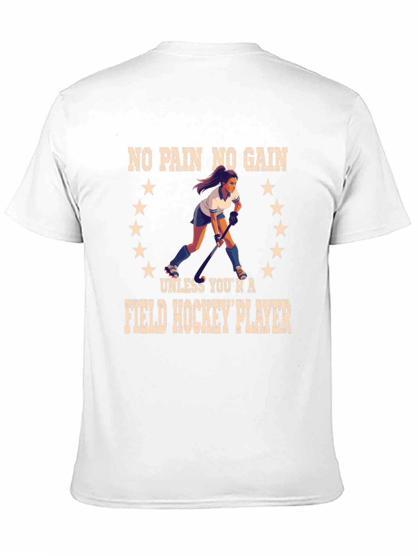 Field Hockey Player Graphic T-Shirt