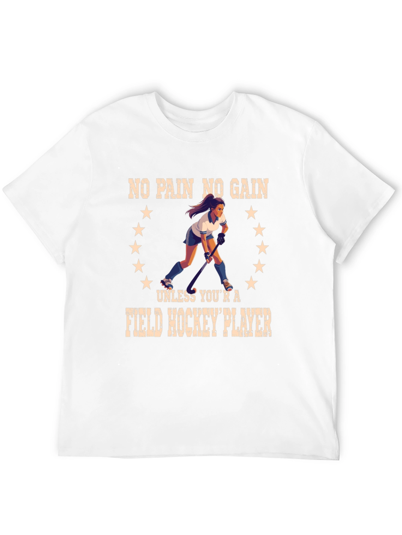 Field Hockey Player Graphic T-Shirt