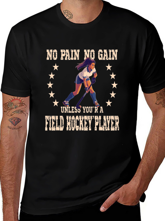 Field Hockey Player Graphic T-Shirt