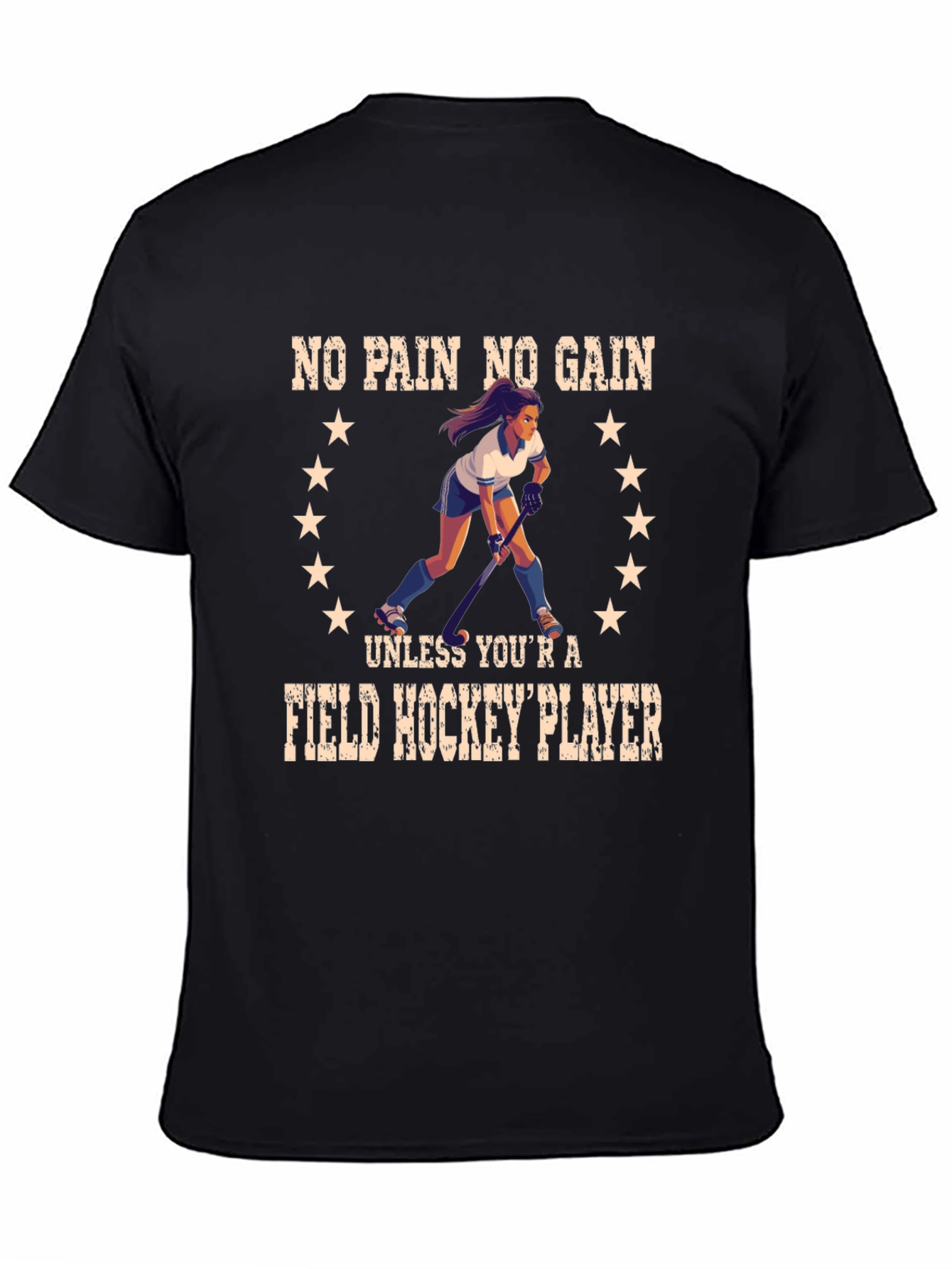 Field Hockey Player Graphic T-Shirt