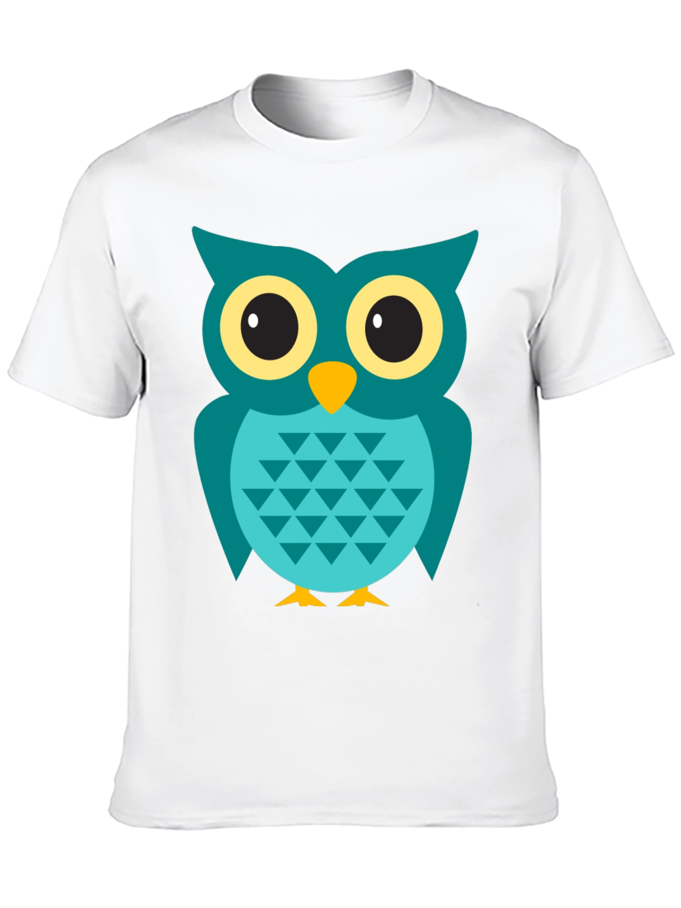 Owl Graphic Tee - Mens Black Cotton T-Shirt