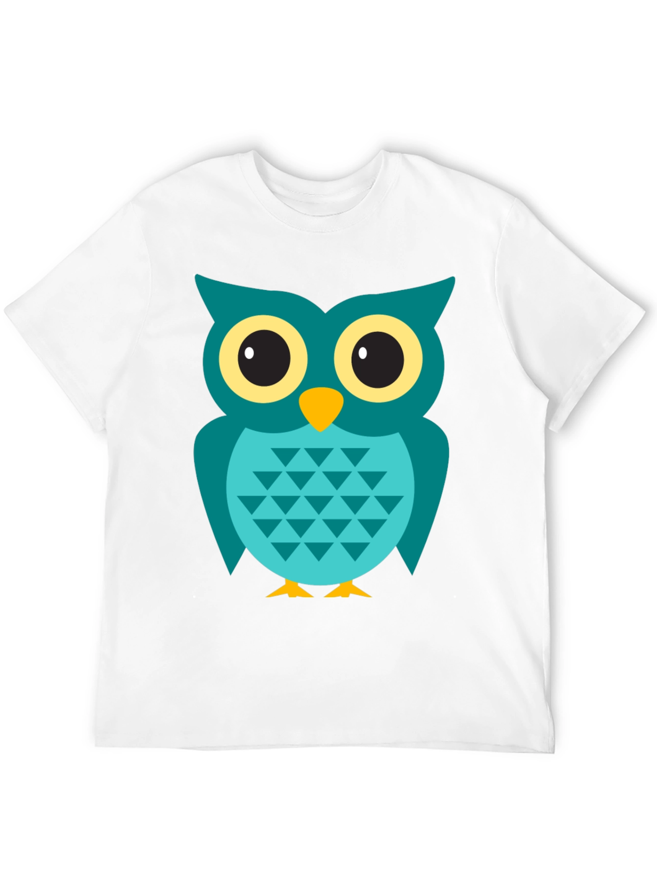 Owl Graphic Tee - Mens Black Cotton T-Shirt
