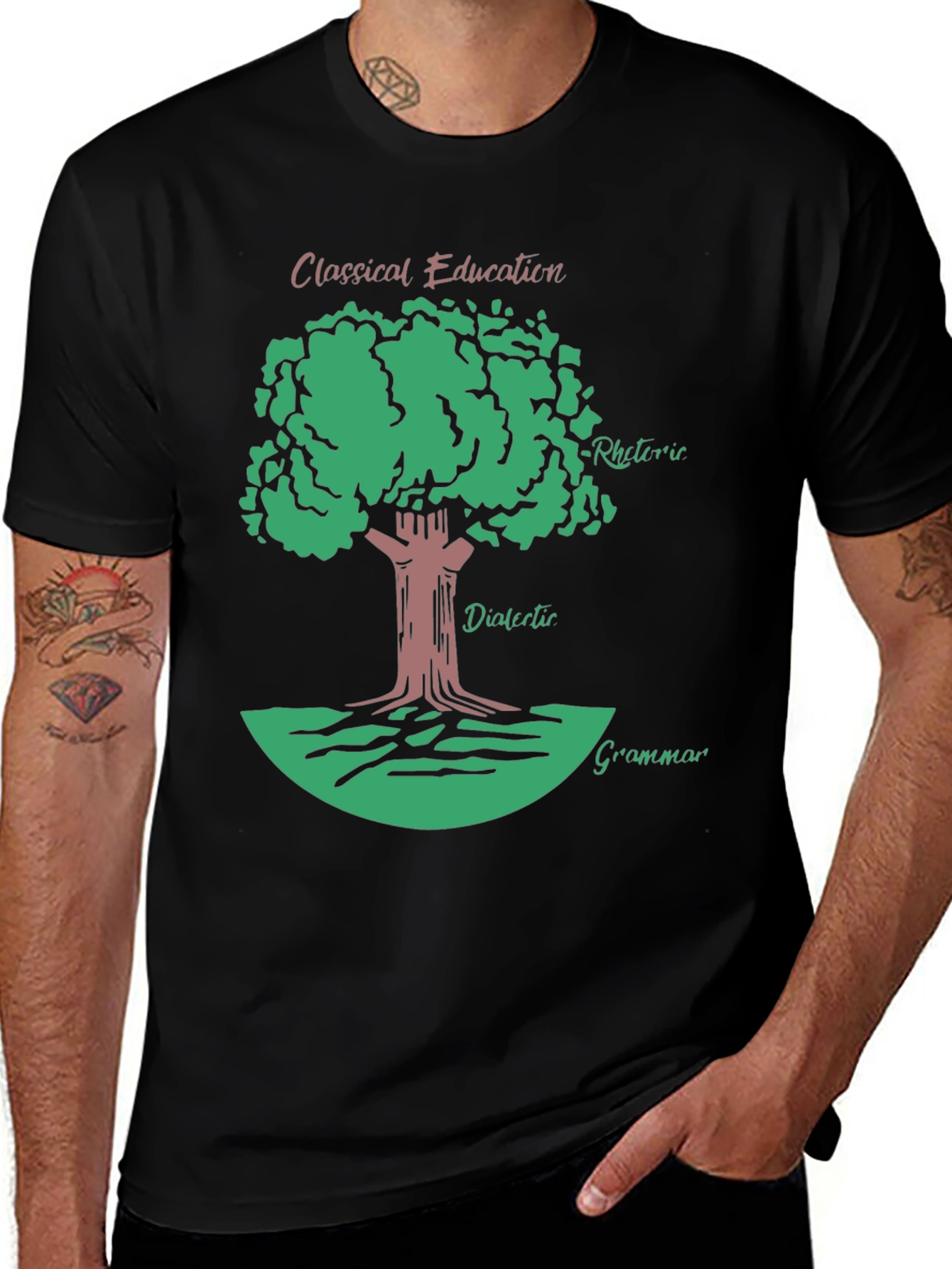 Classical Education Tree T-Shirt - Grammar Rhetoric Dialectic