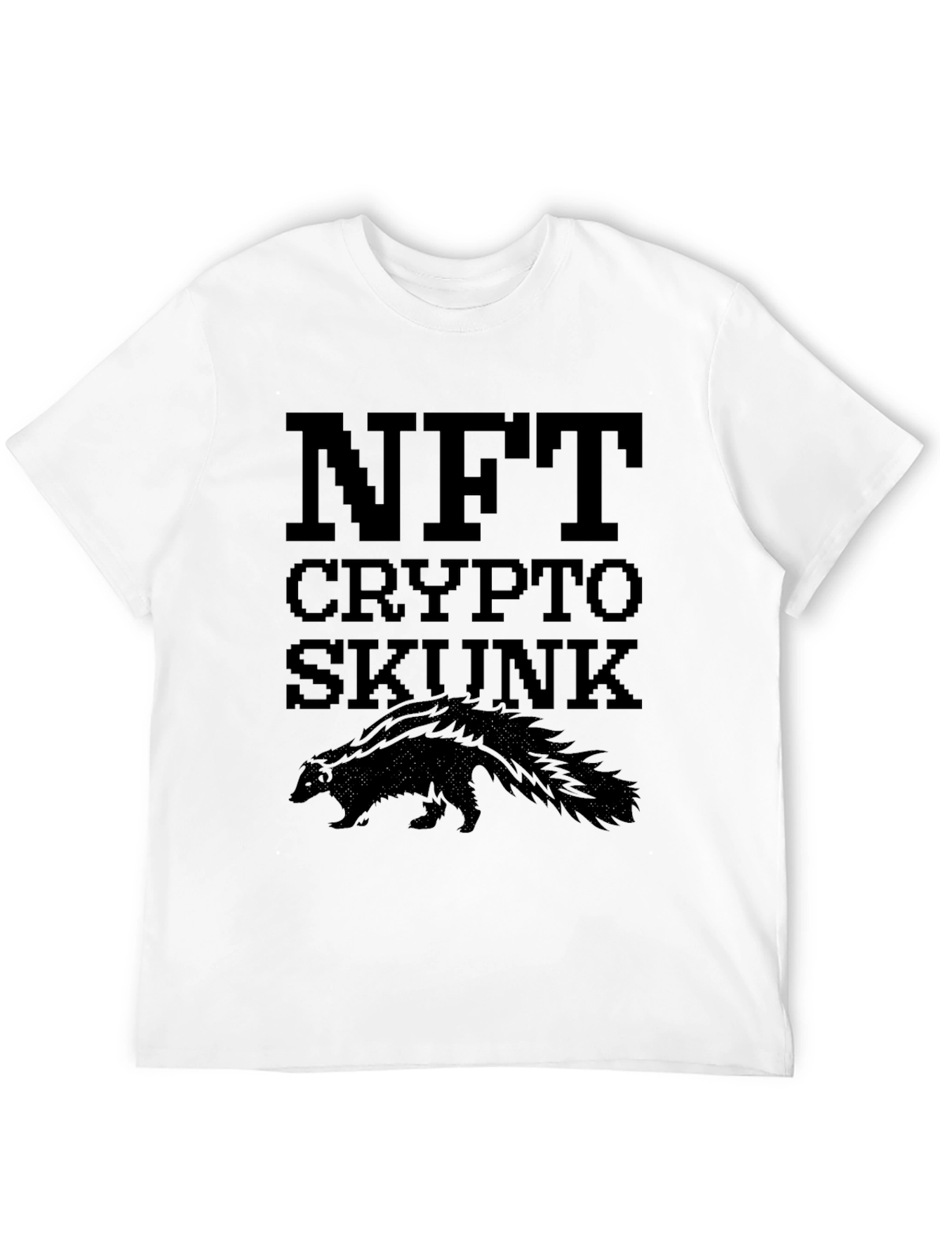 NFT Crypto Skunk Black T-Shirt