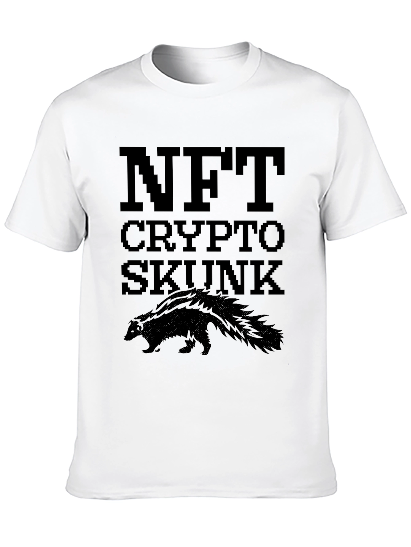 NFT Crypto Skunk Black T-Shirt
