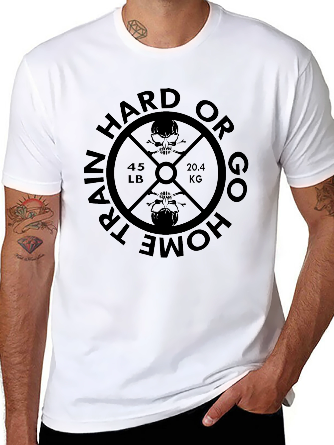 Train Hard or Go Home Gym T-Shirt