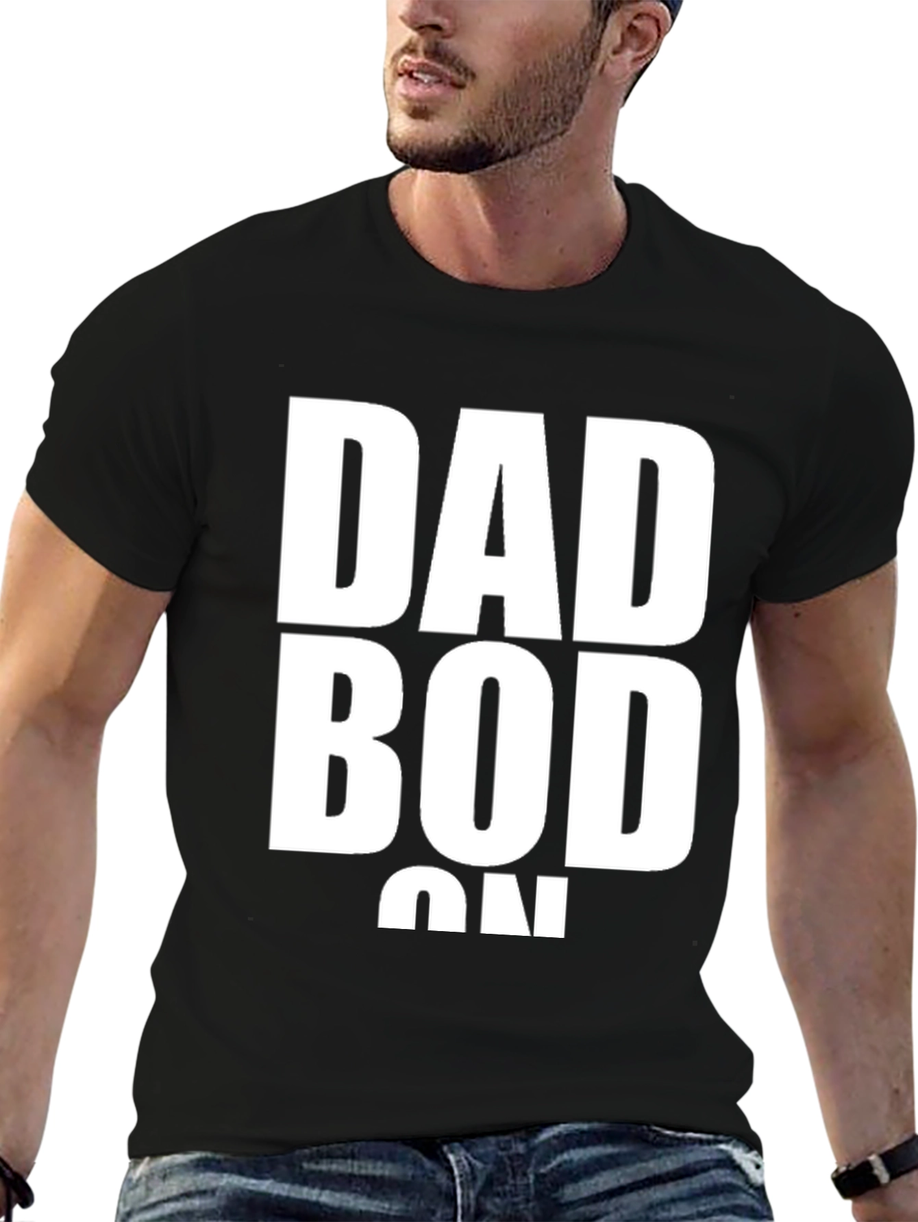 Dad Bod On T-Shirt - Funny Graphic Tee