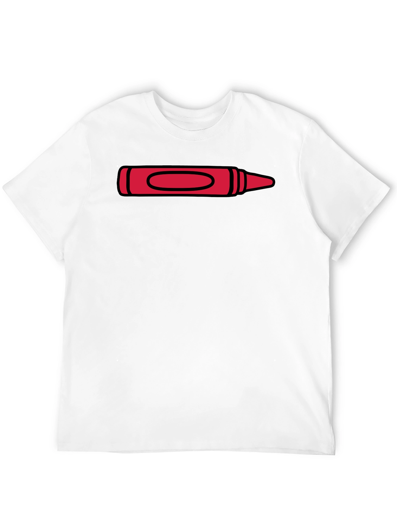 Red Crayon Graphic Tee - Artist Inspired T-Shirt
