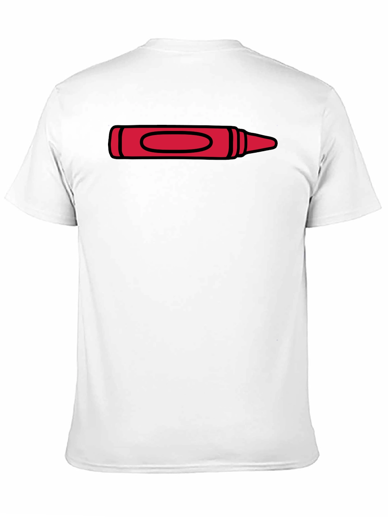 Red Crayon Graphic Tee - Artist Inspired T-Shirt