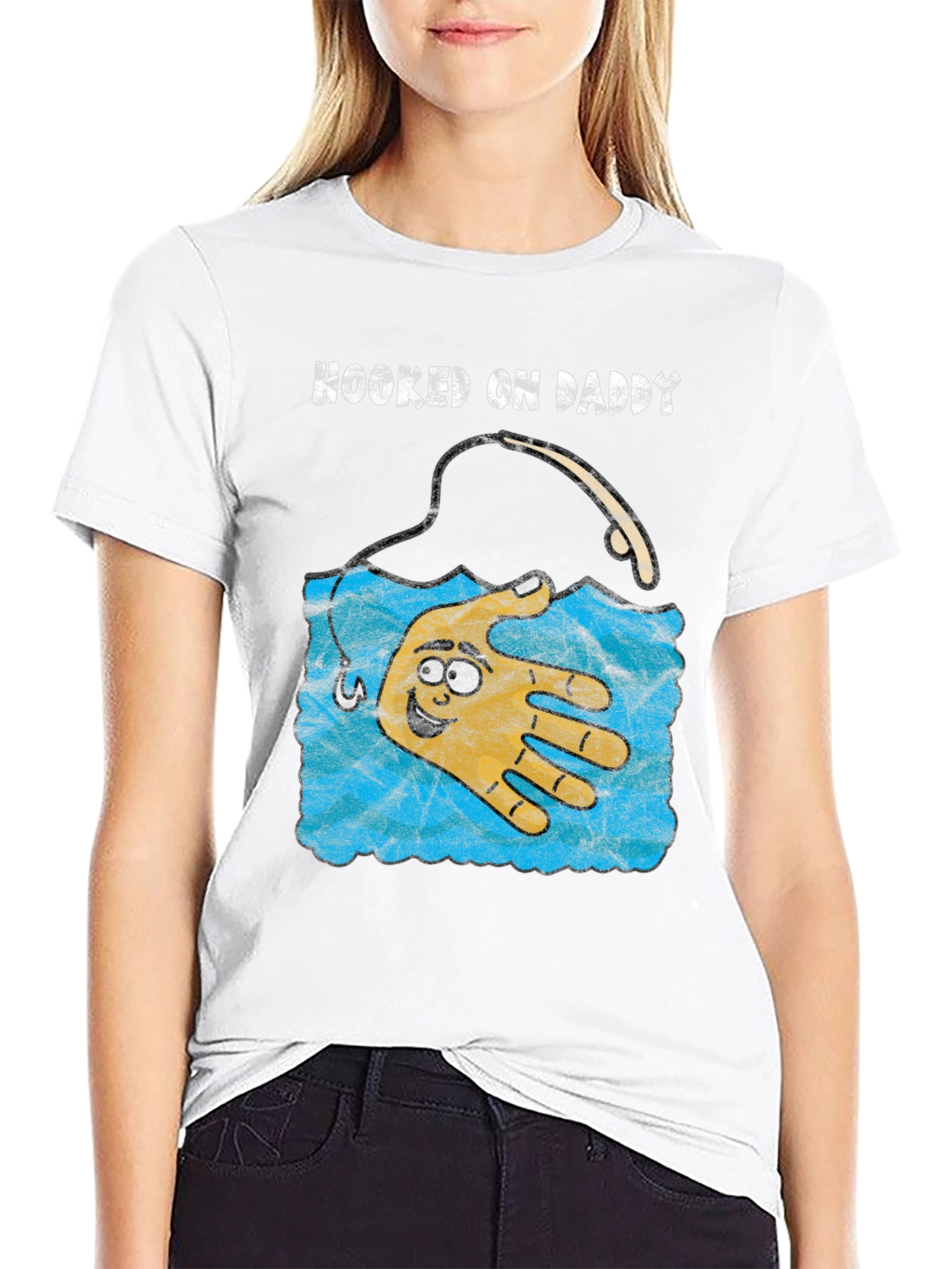 Hooked on Daddy Graphic T-Shirt