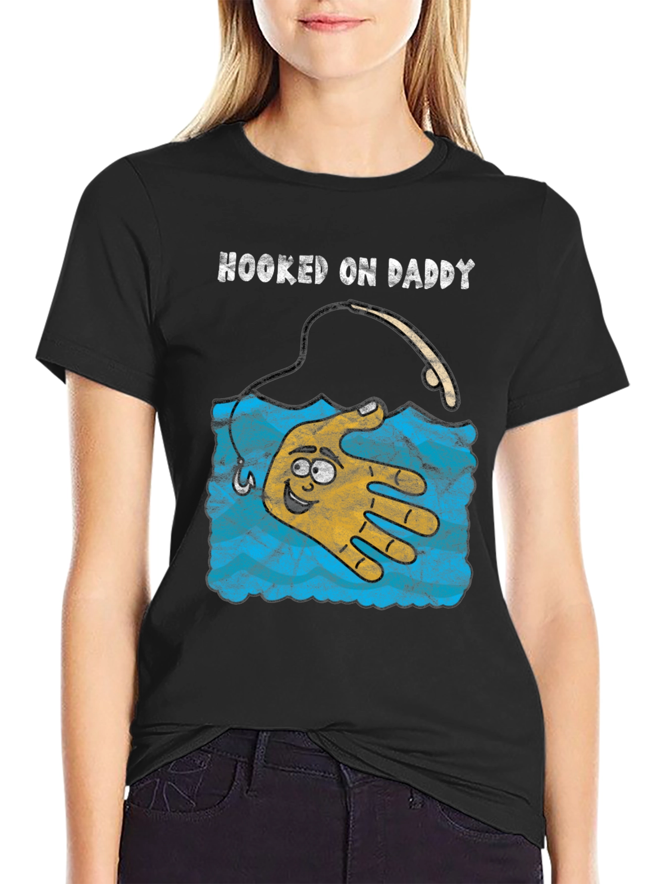 Hooked on Daddy Graphic T-Shirt