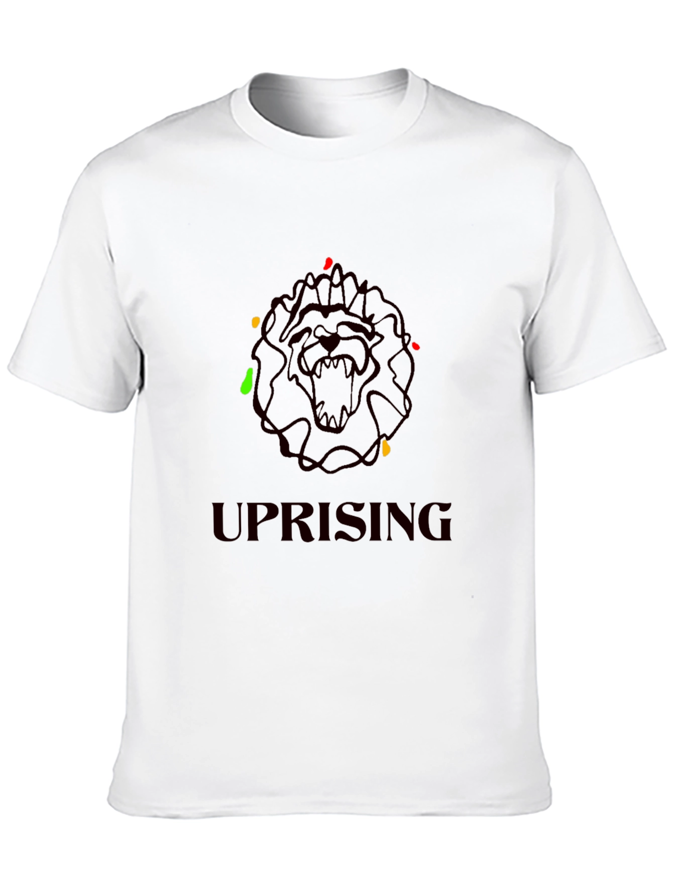 Uprising Lion Graphic Tee - Black