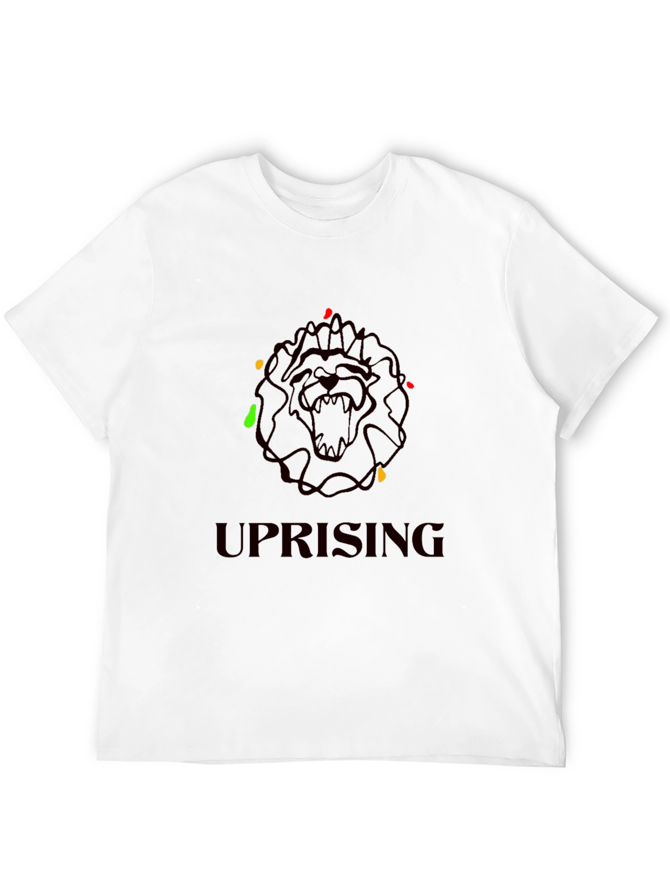 Uprising Lion Graphic Tee - Black