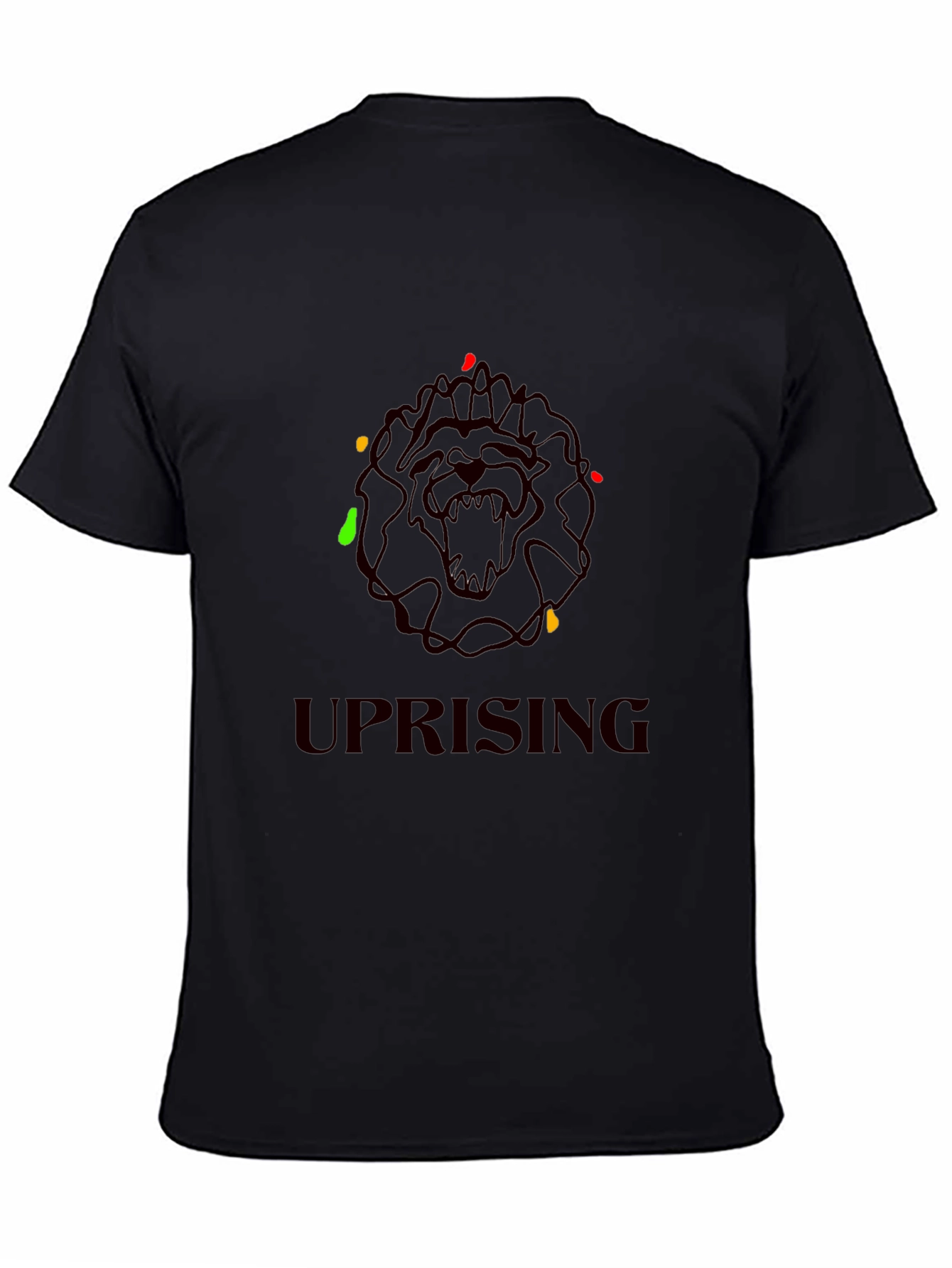 Uprising Lion Graphic Tee - Black