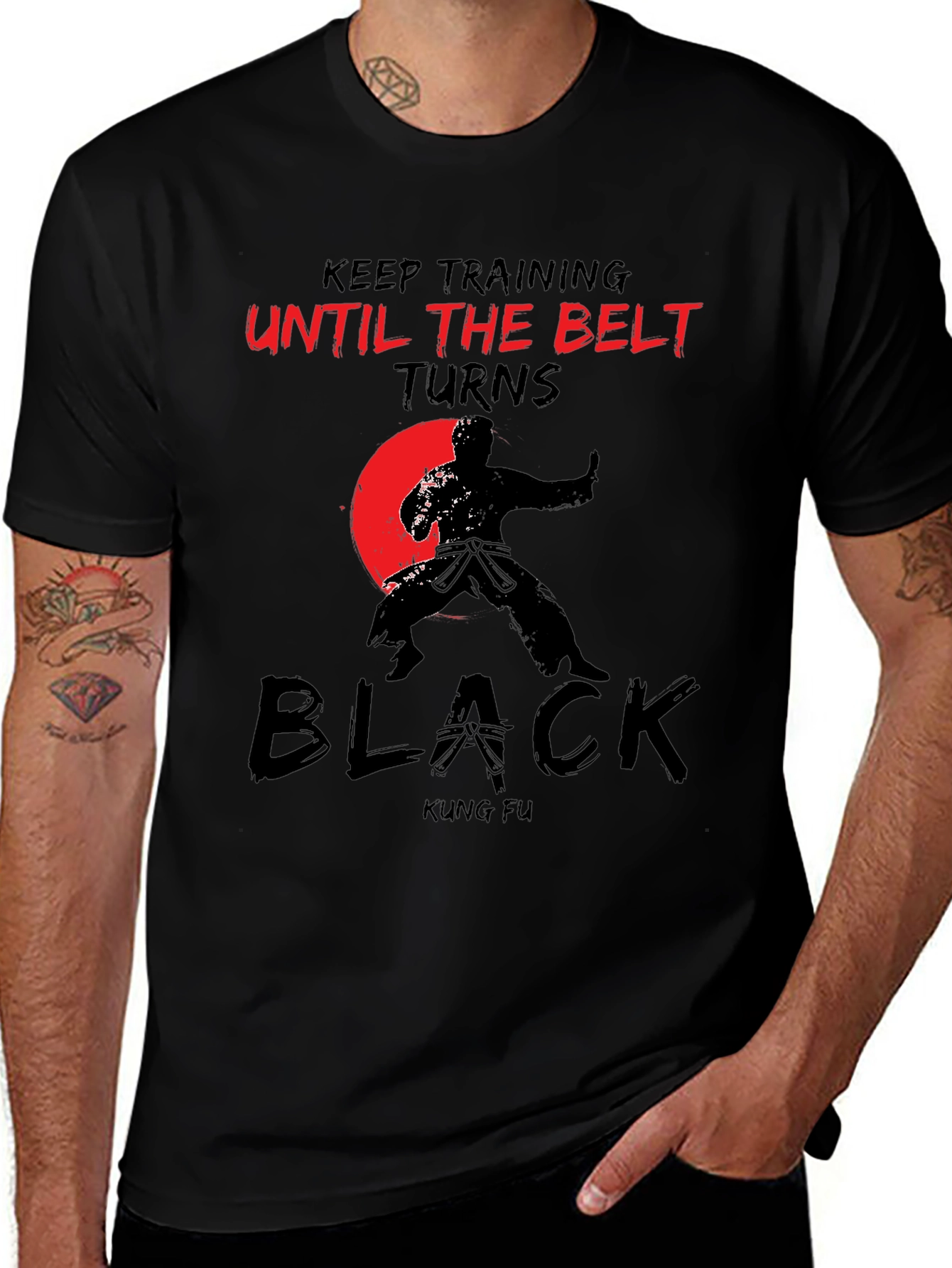 Kung Fu Black Belt Training T-Shirt