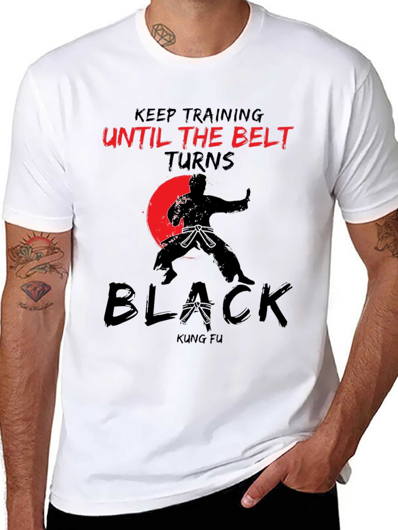 Kung Fu Black Belt Training T-Shirt