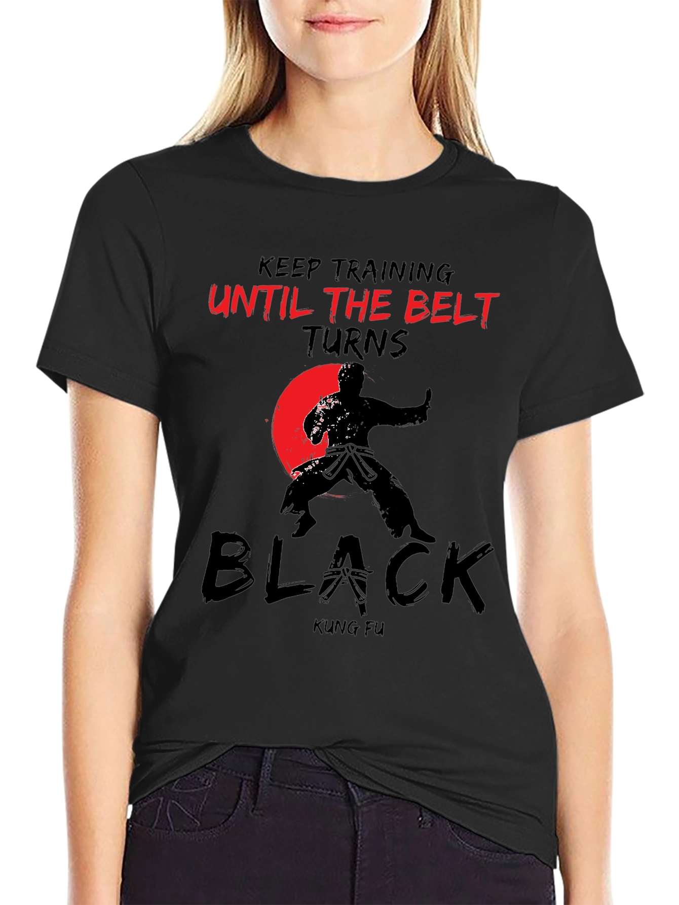 Kung Fu Black Belt Training T-Shirt
