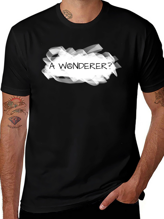 A Wonderer? Graphic Tee - Mens Black T-Shirt