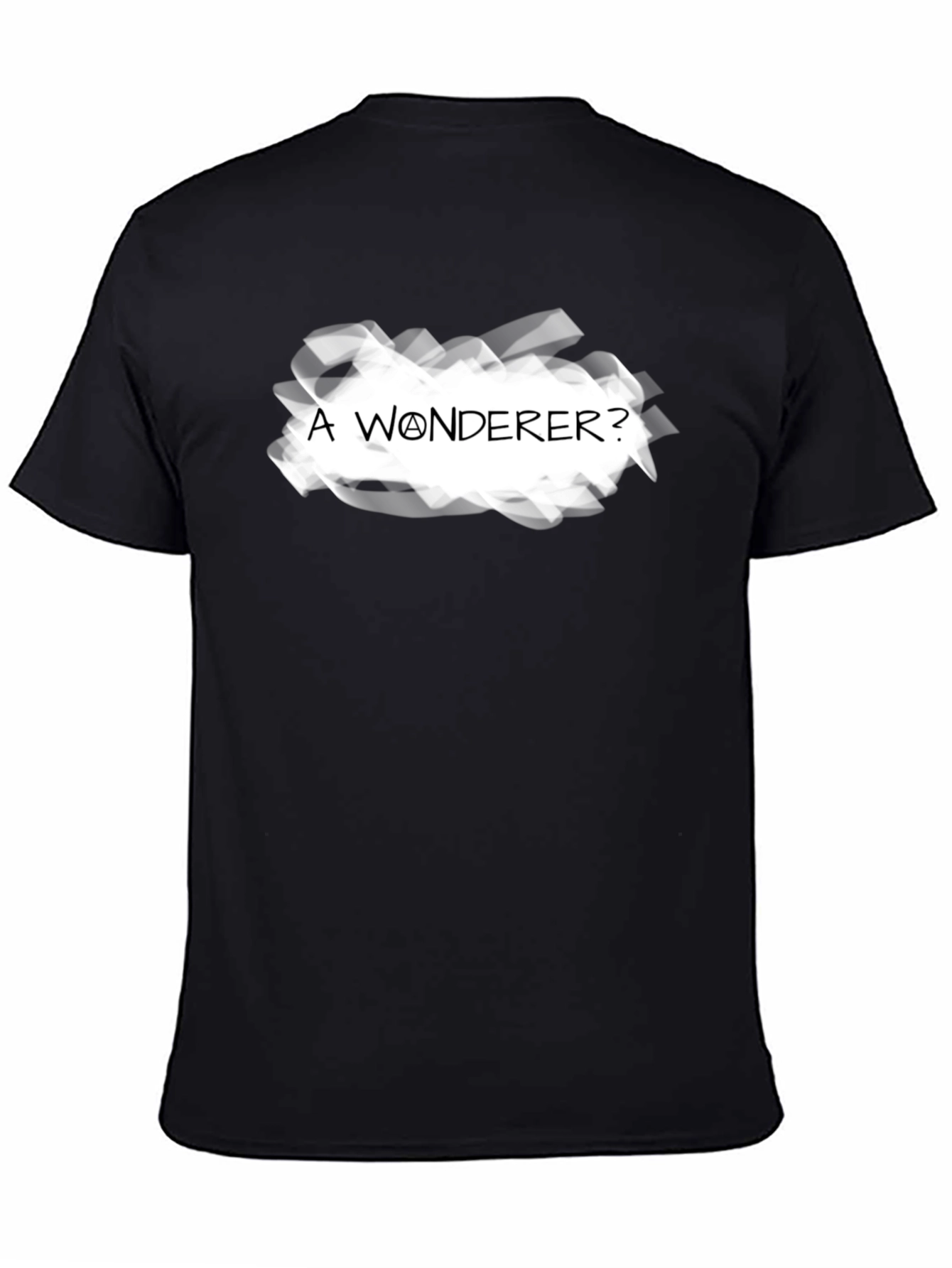 A Wonderer? Graphic Tee - Mens Black T-Shirt