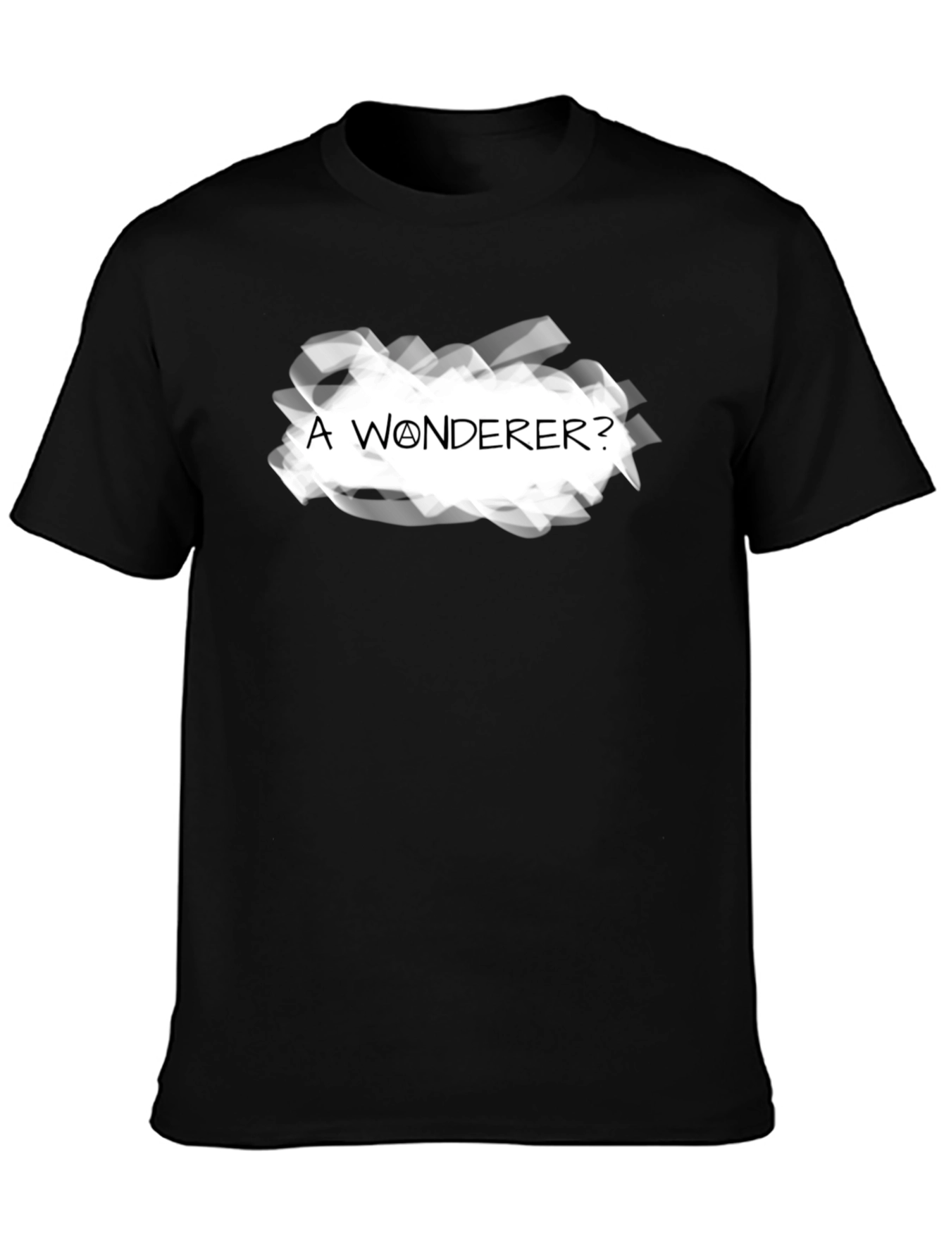 A Wonderer? Graphic Tee - Mens Black T-Shirt