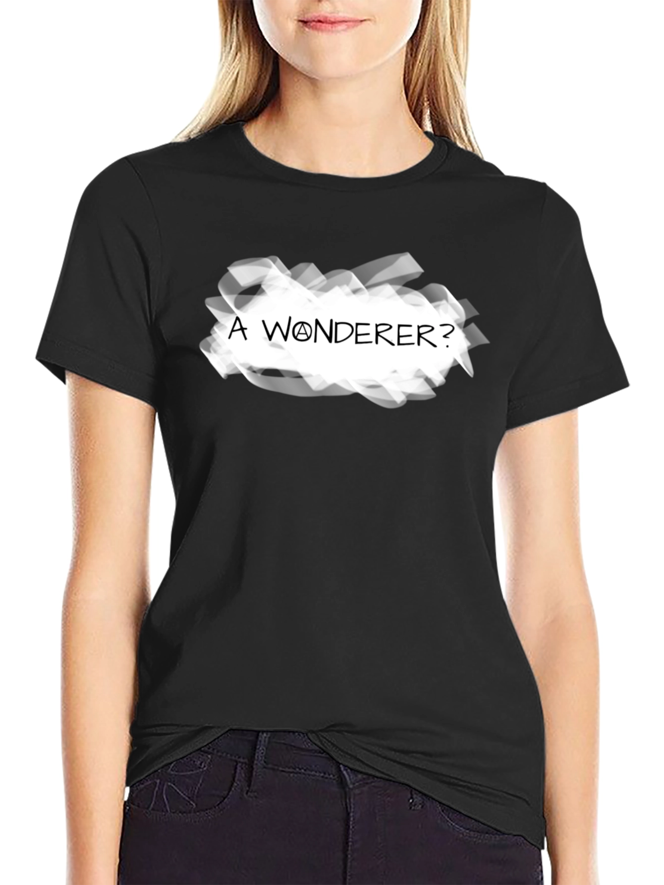 A Wonderer? Graphic Tee - Mens Black T-Shirt