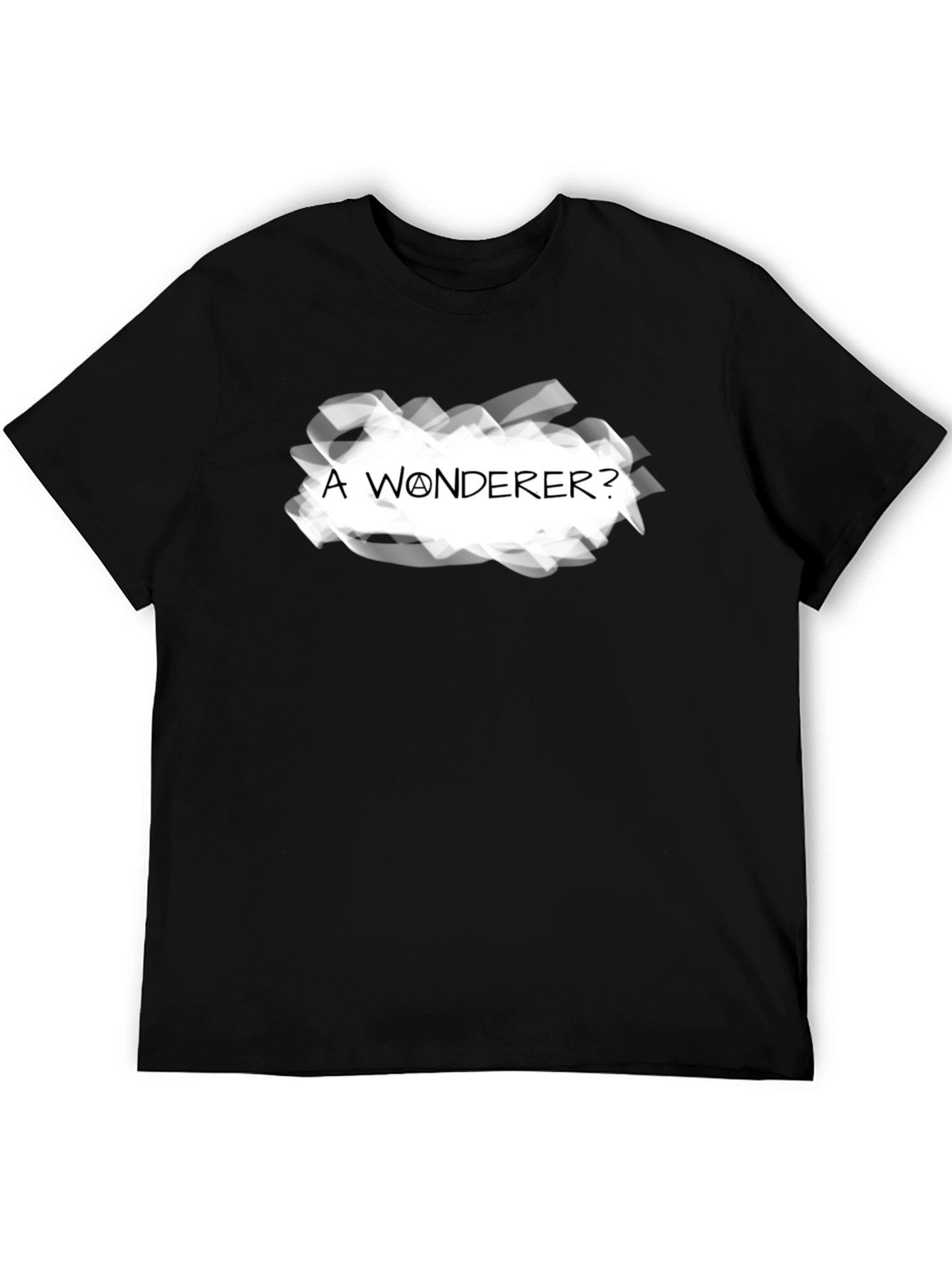 A Wonderer? Graphic Tee - Mens Black T-Shirt