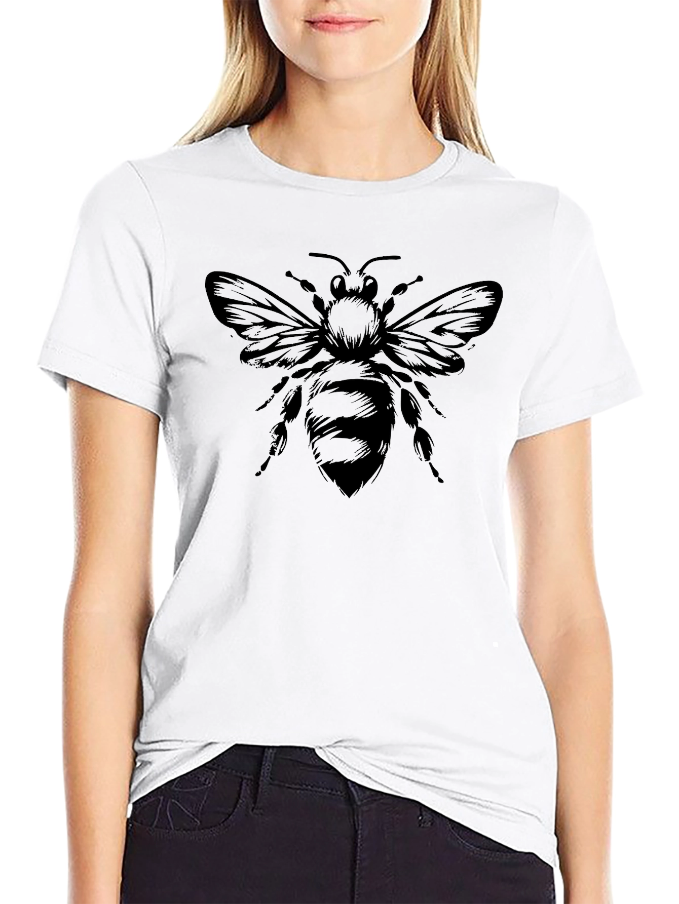 Black Bee Graphic Tee - Stylish & Comfortable