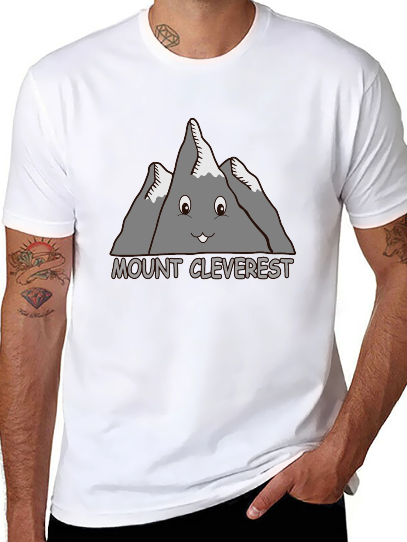 Mount Cleverest Graphic T-Shirt - Fun Mountain Tee