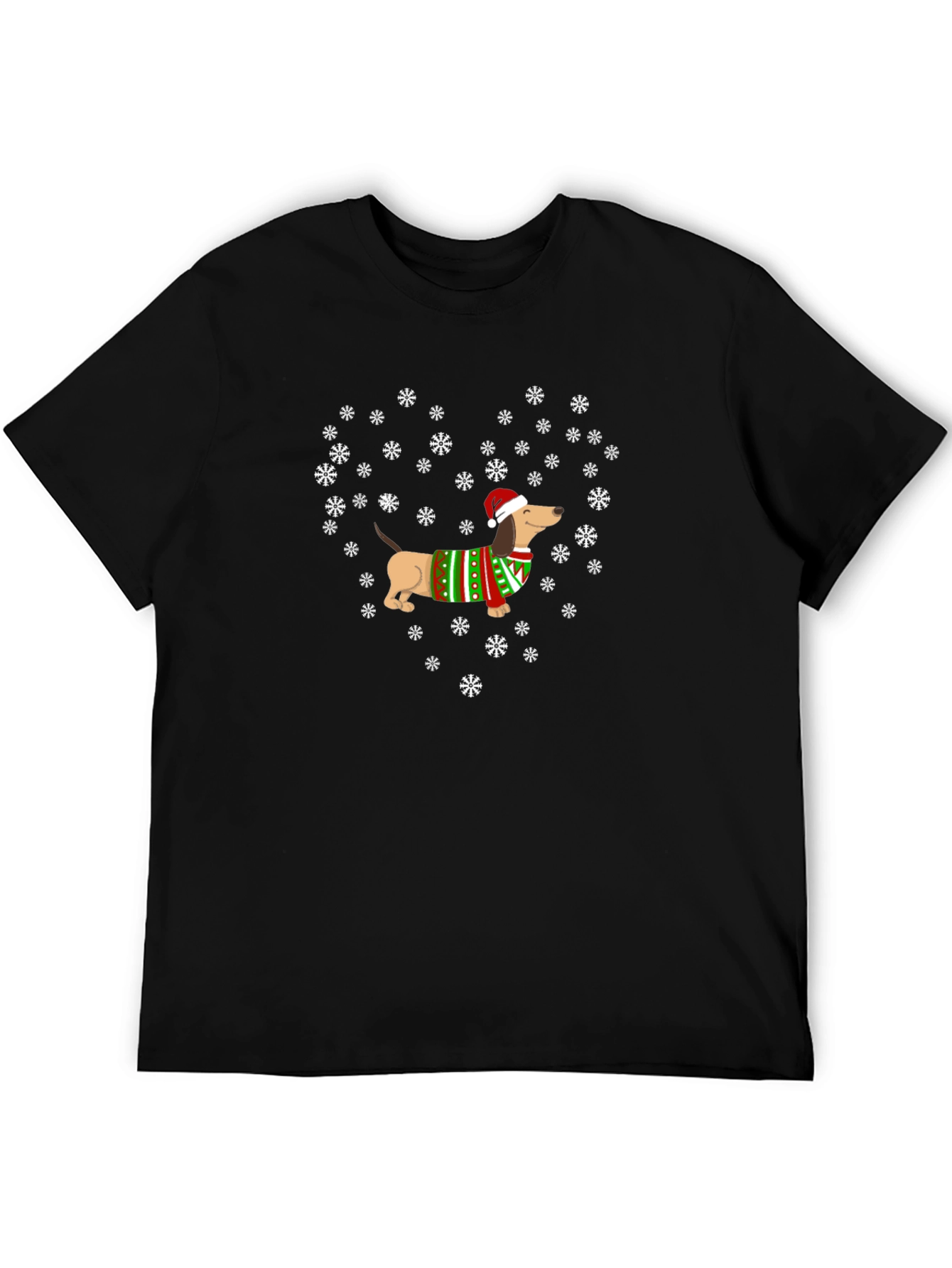 Festive Dachshund Christmas T-Shirt