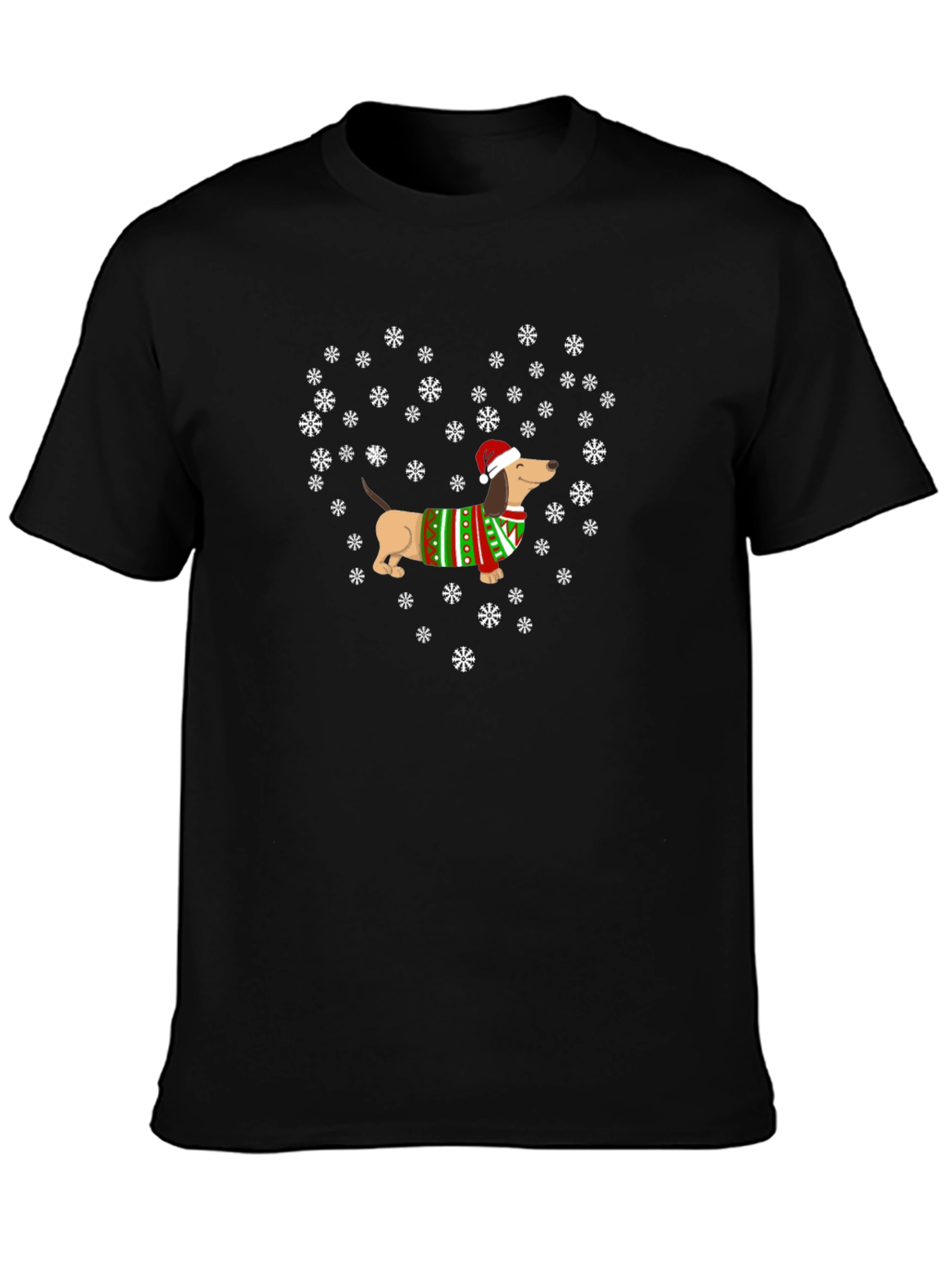 Festive Dachshund Christmas T-Shirt