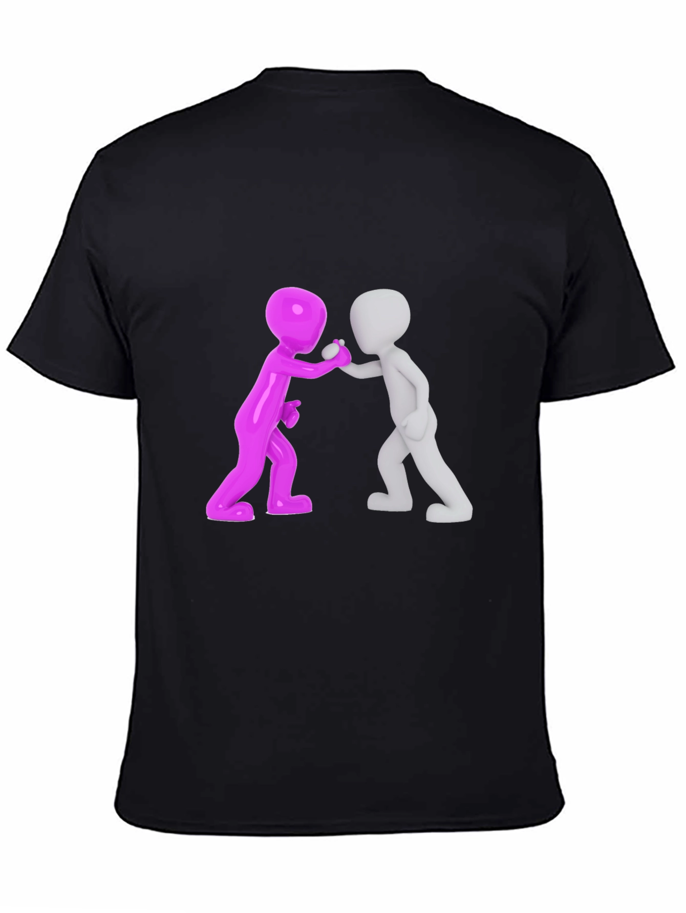 Fun Character Graphic Tee - Black