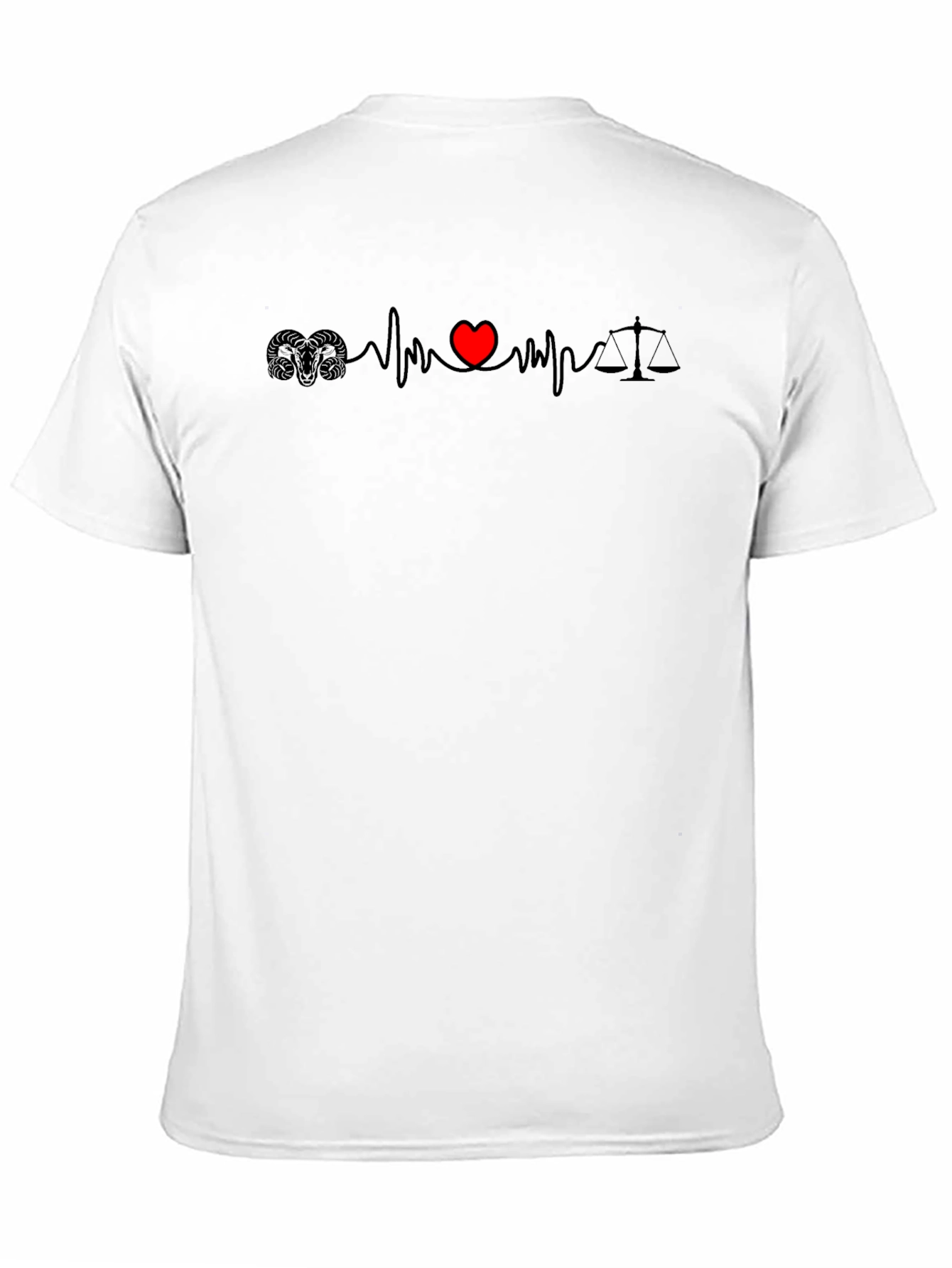 Heartbeat Scales of Justice T-Shirt
