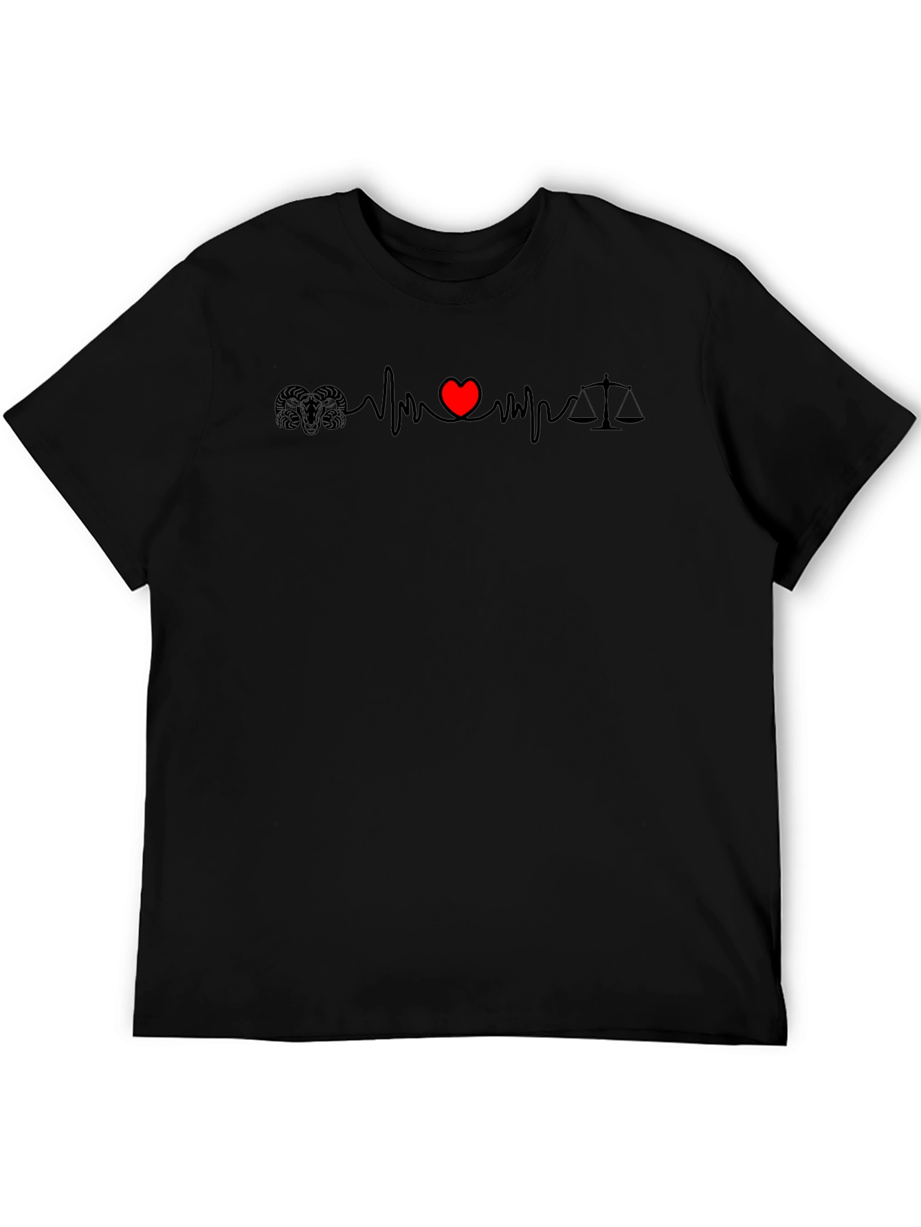 Heartbeat Scales of Justice T-Shirt
