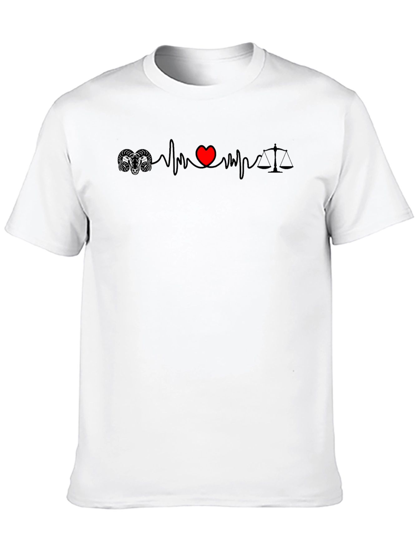 Heartbeat Scales of Justice T-Shirt